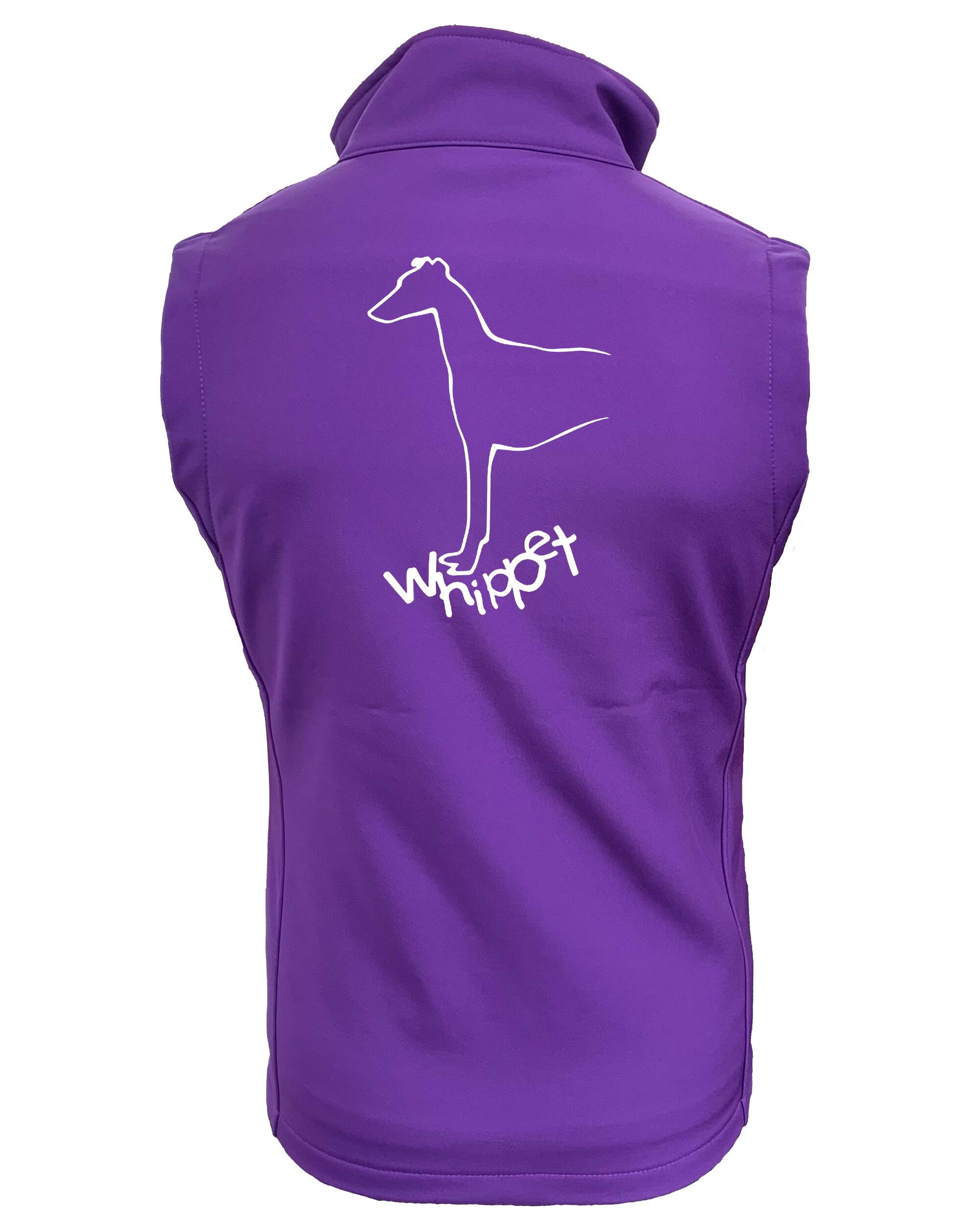 Female Whippet Softshell Jacket Purple (White)
