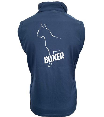 Unisex Boxer Ear Up Softshell Jacket Navy Navy (White)