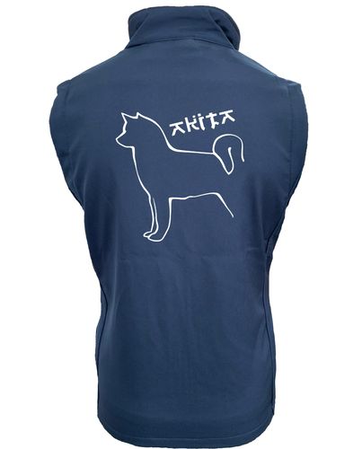 Unisex Akita Softshell Jacket Navy Navy (White)