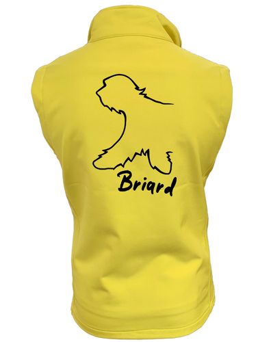 Female Briard Softshell Gilet Yellow (Black)