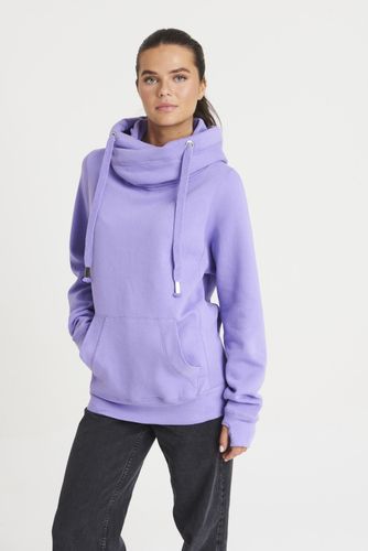 Cross Neck Hoodie Digital Lavender