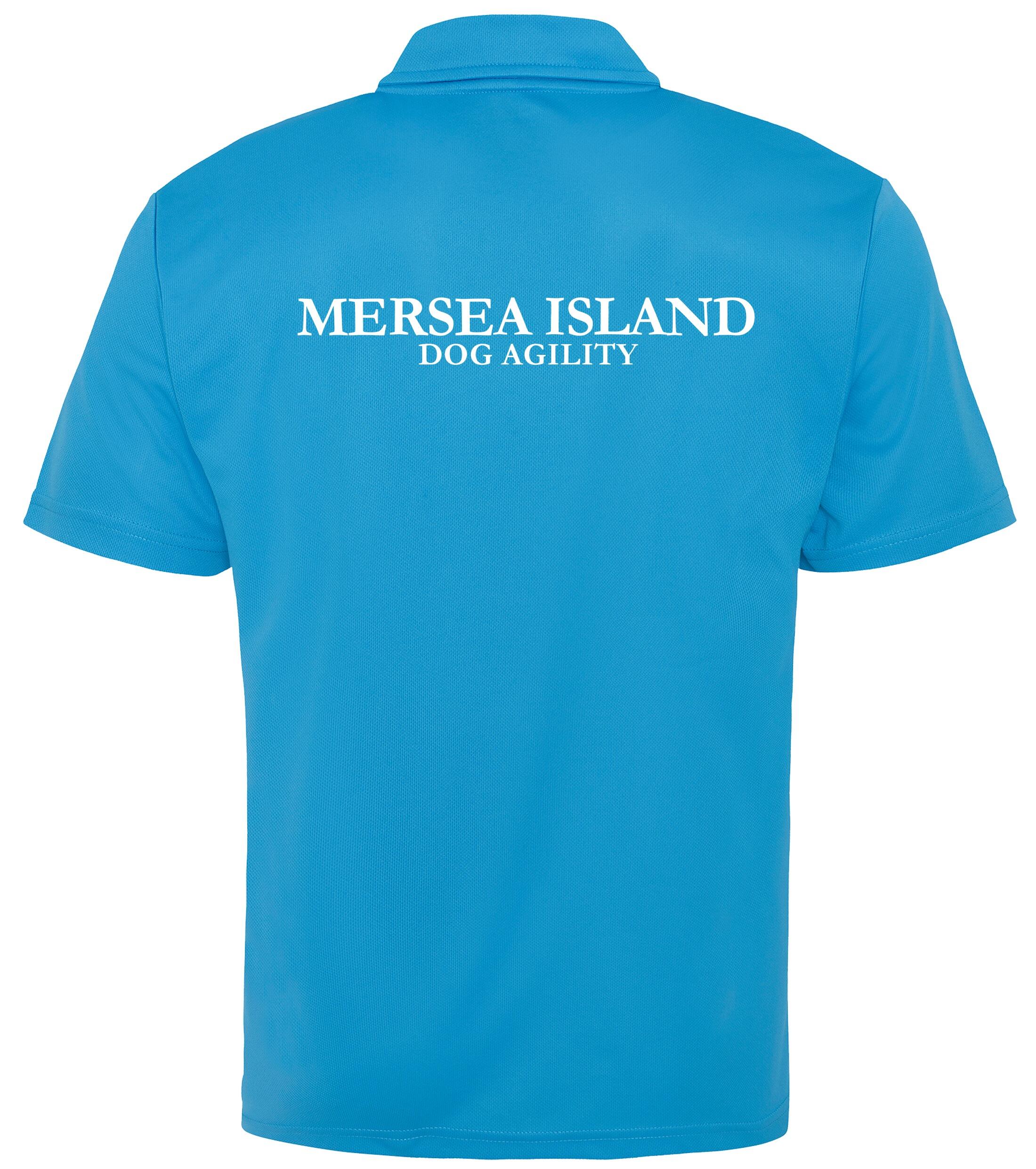 Mersea Island Dog Agility Unisex Cool Polo Sapphire Blue