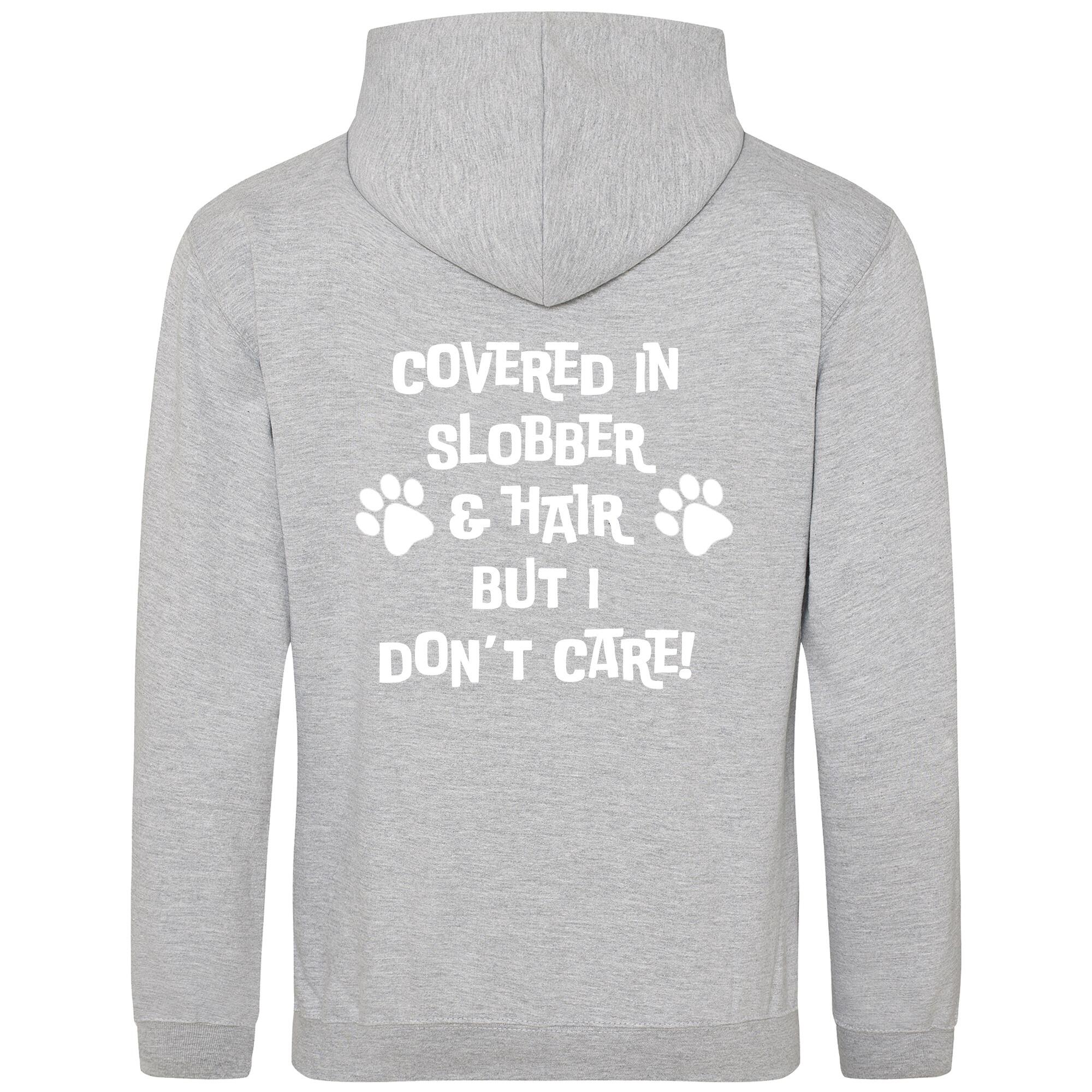 Heather Grey Pullover Hoodies with "Covered in Slobber" White Print - Agility Lifestyle Collection