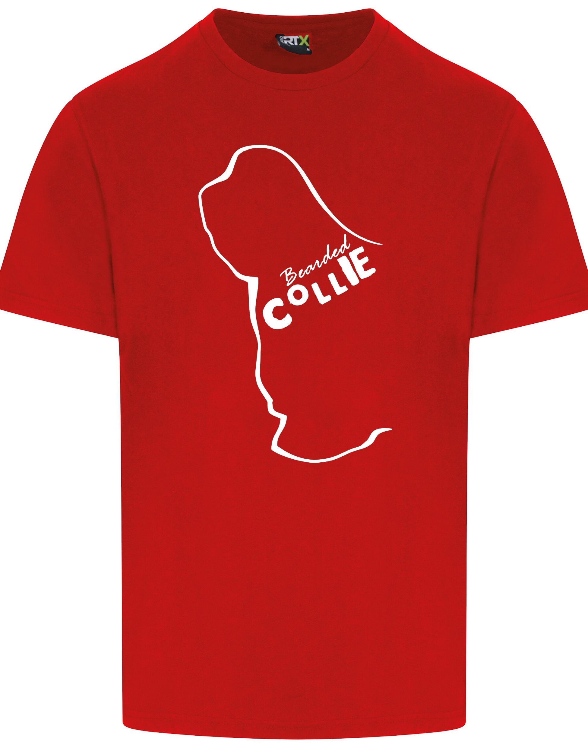Unisex Roundneck T-shirt with Bearded Collie Dog Breed Design – Style for Every Bearded Collie Fan