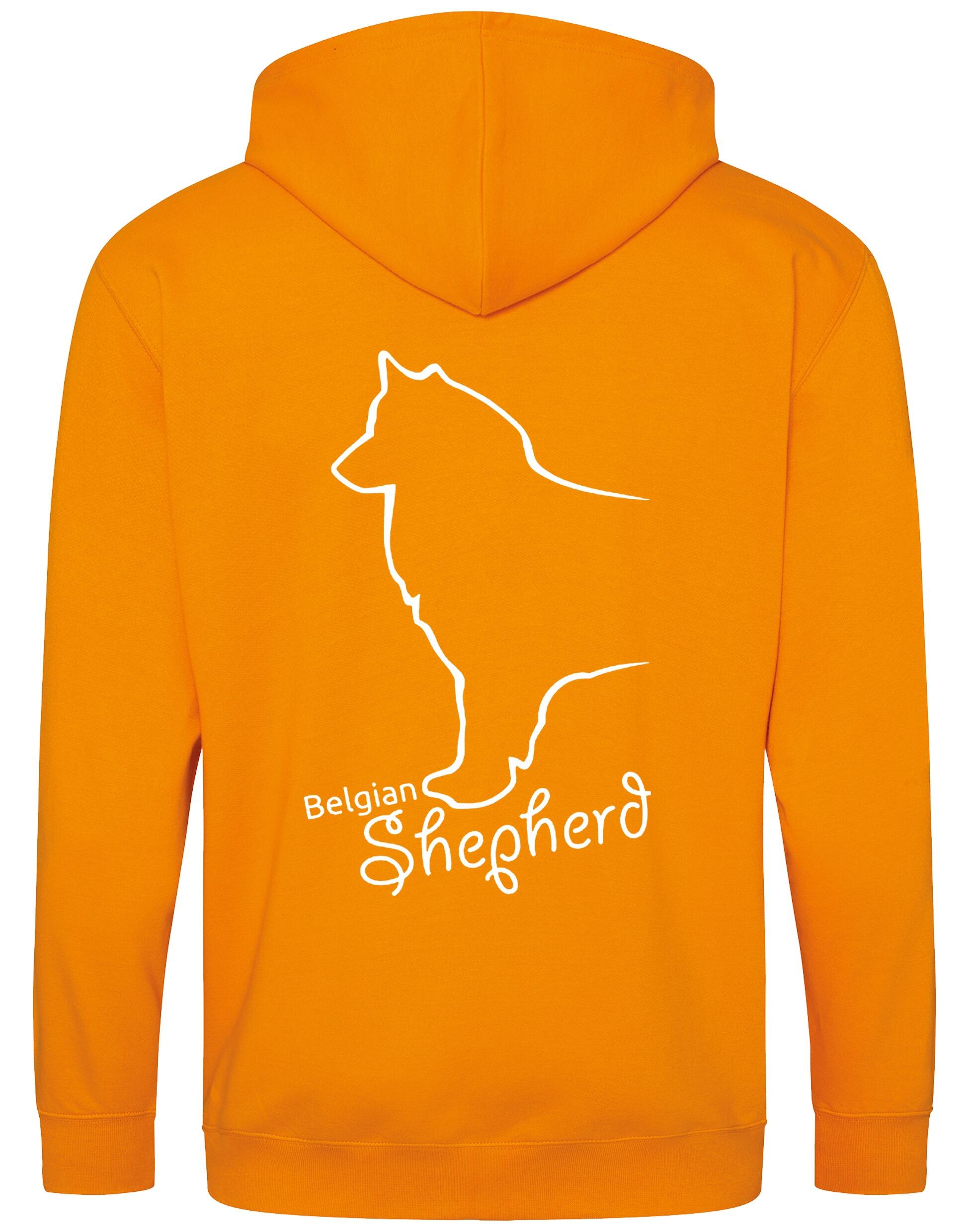 Belgian Shepherd Dog Breed Design Zipped Hoodie – Style and Comfort for Dog Lovers