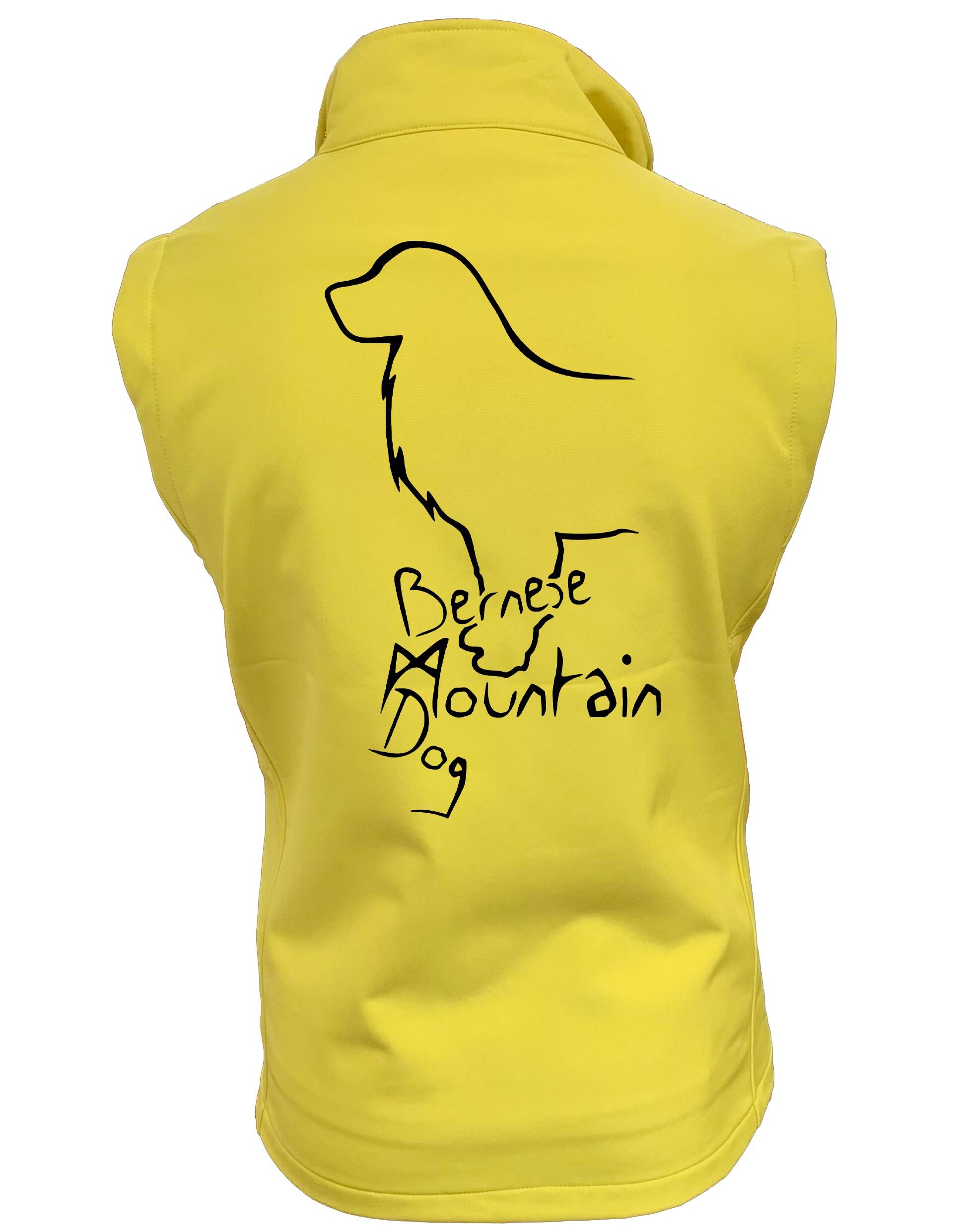 Bernese Mountain Dog Dog Breed Design Women’s Softshell Gilet – Perfect Blend of Style and Functionality