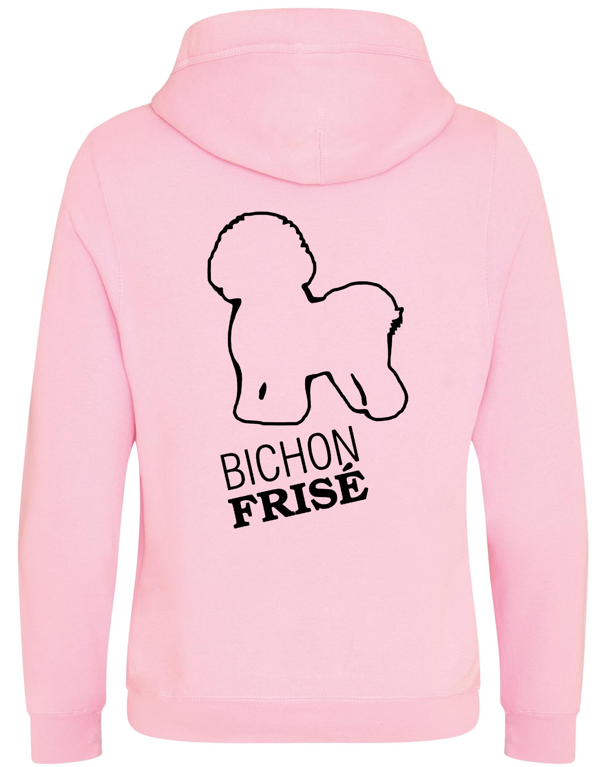 Unisex Crossneck Pullover Hoodie with Bichon Frise Dog Breed Design – A Must-Have for Bichon Frise Fans