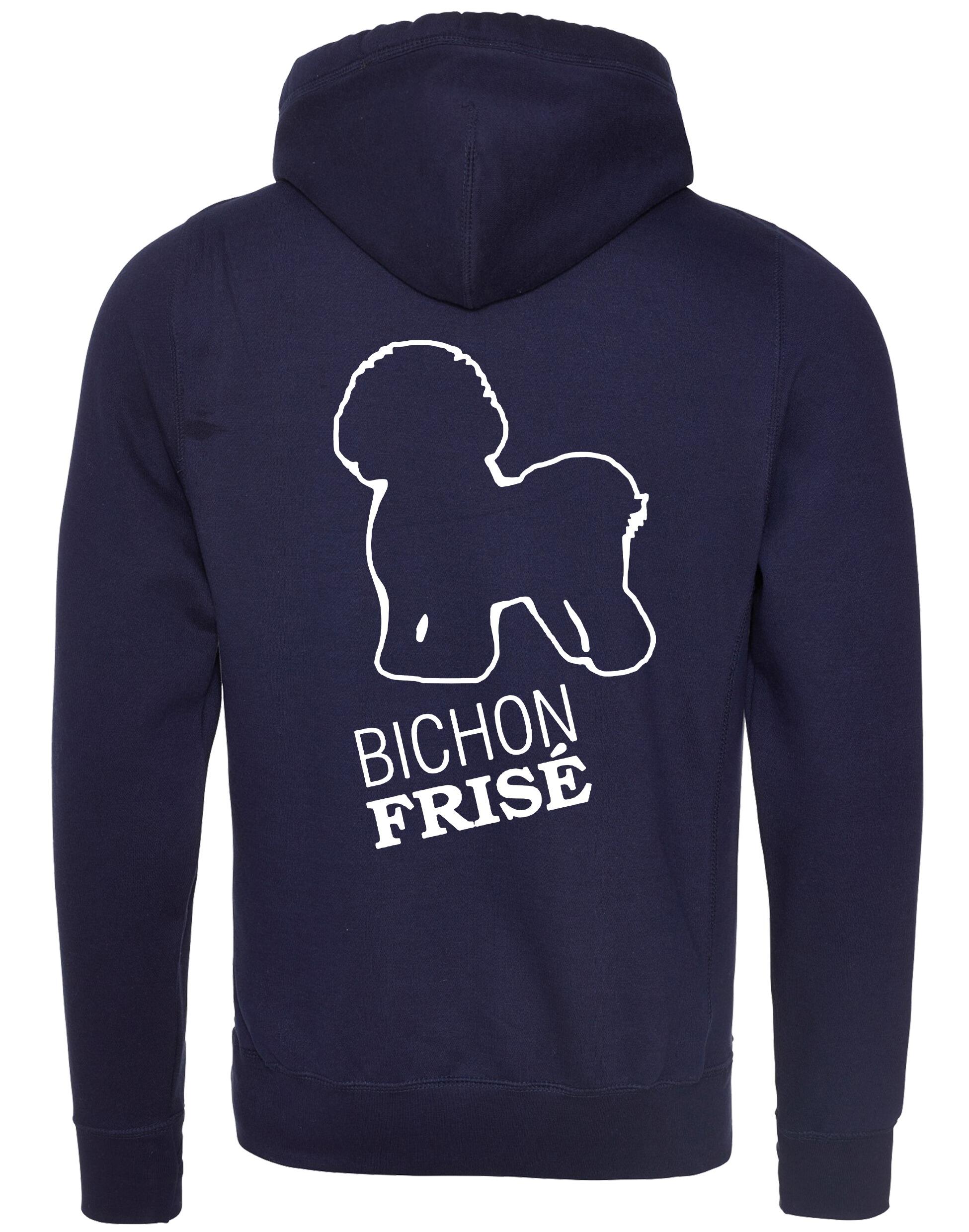 Unisex Crossneck Pullover Hoodie with Bichon Frise Dog Breed Design – A Must-Have for Bichon Frise Fans