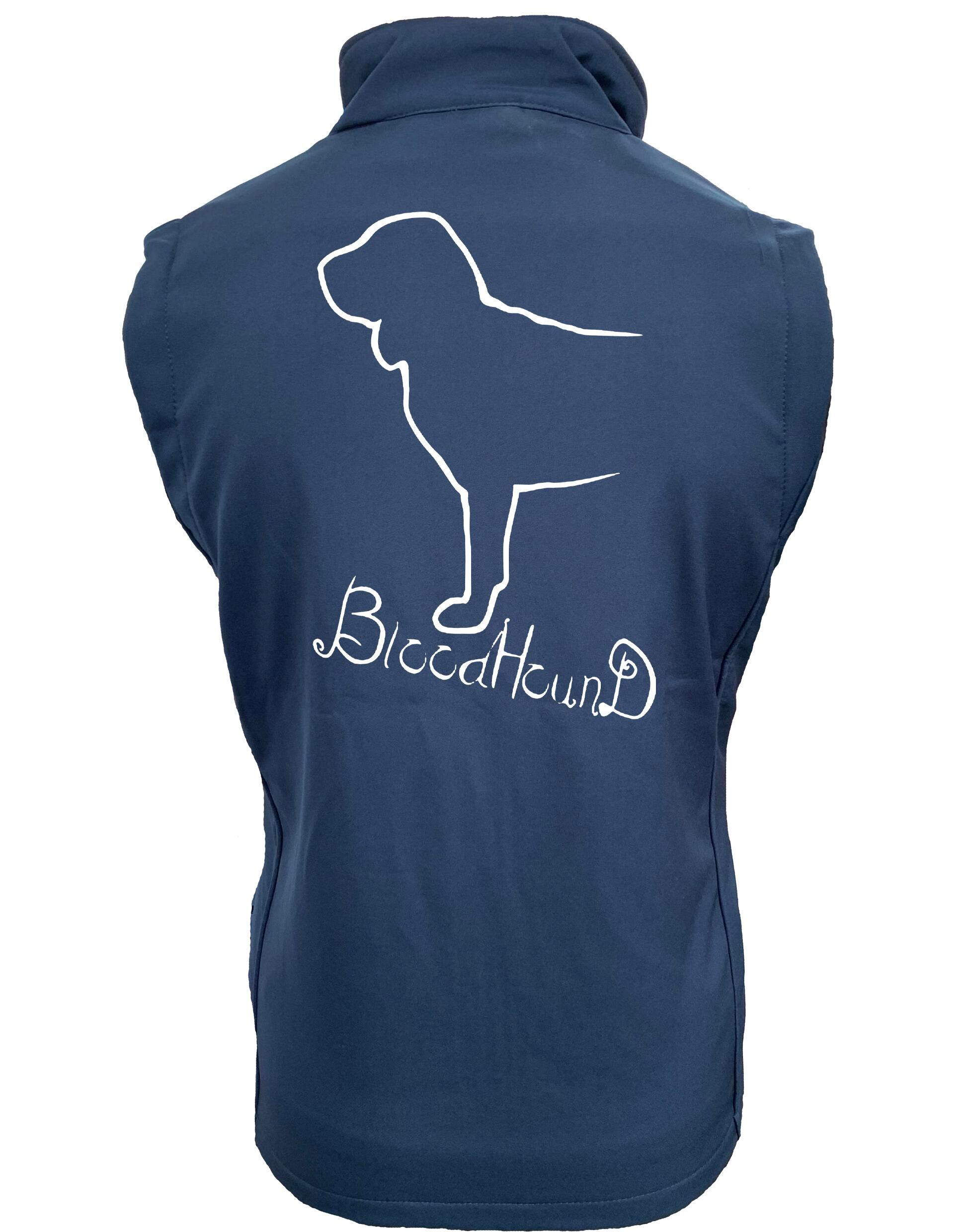 Bloodhound Dog Breed Design Unisex Softshell Gilet – Style Meets Comfort for Bloodhound Lovers