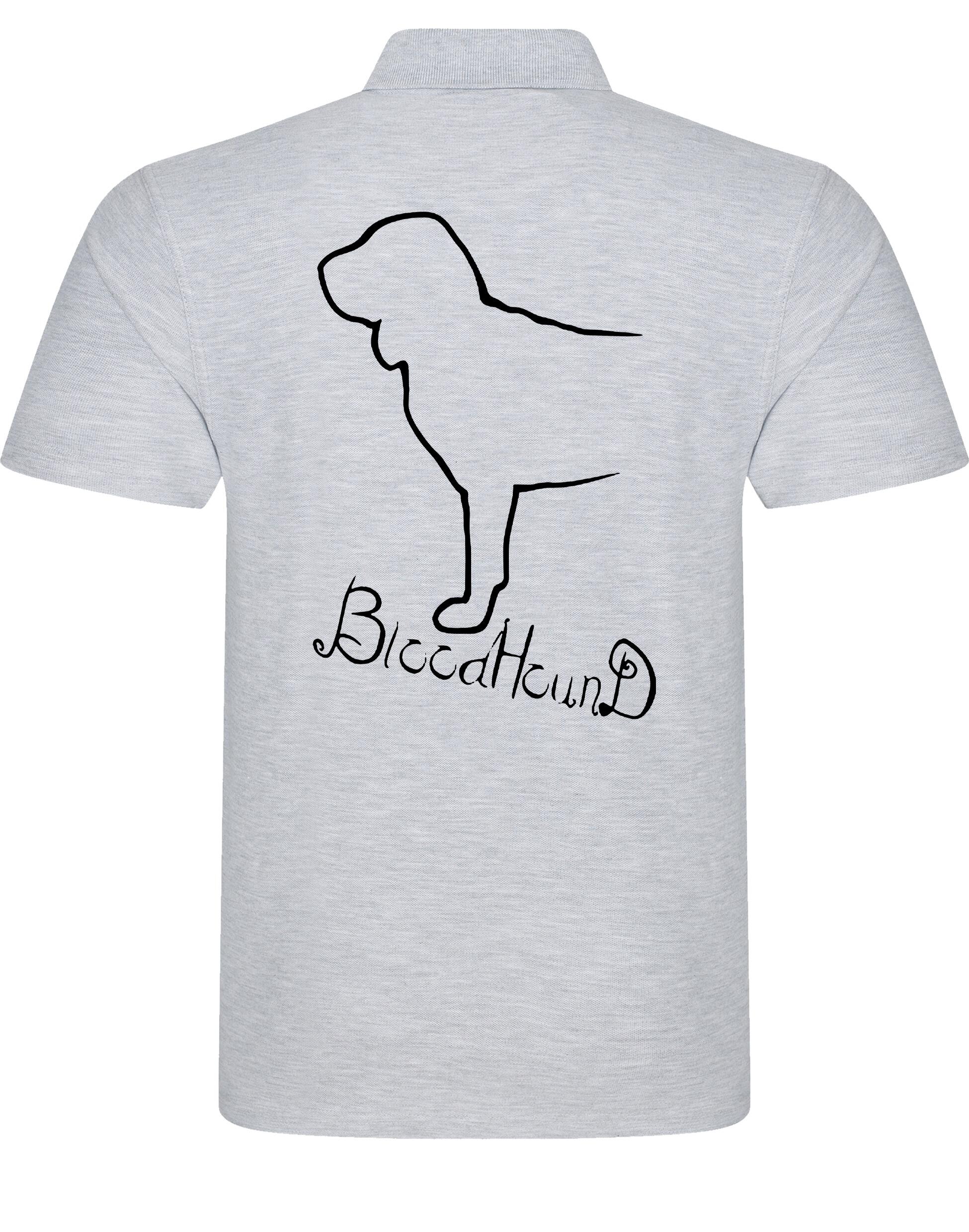 Unisex Cotton Polo with Bloodhound Dog Breed Design – Comfort and Style for Every Bloodhound Enthusiast