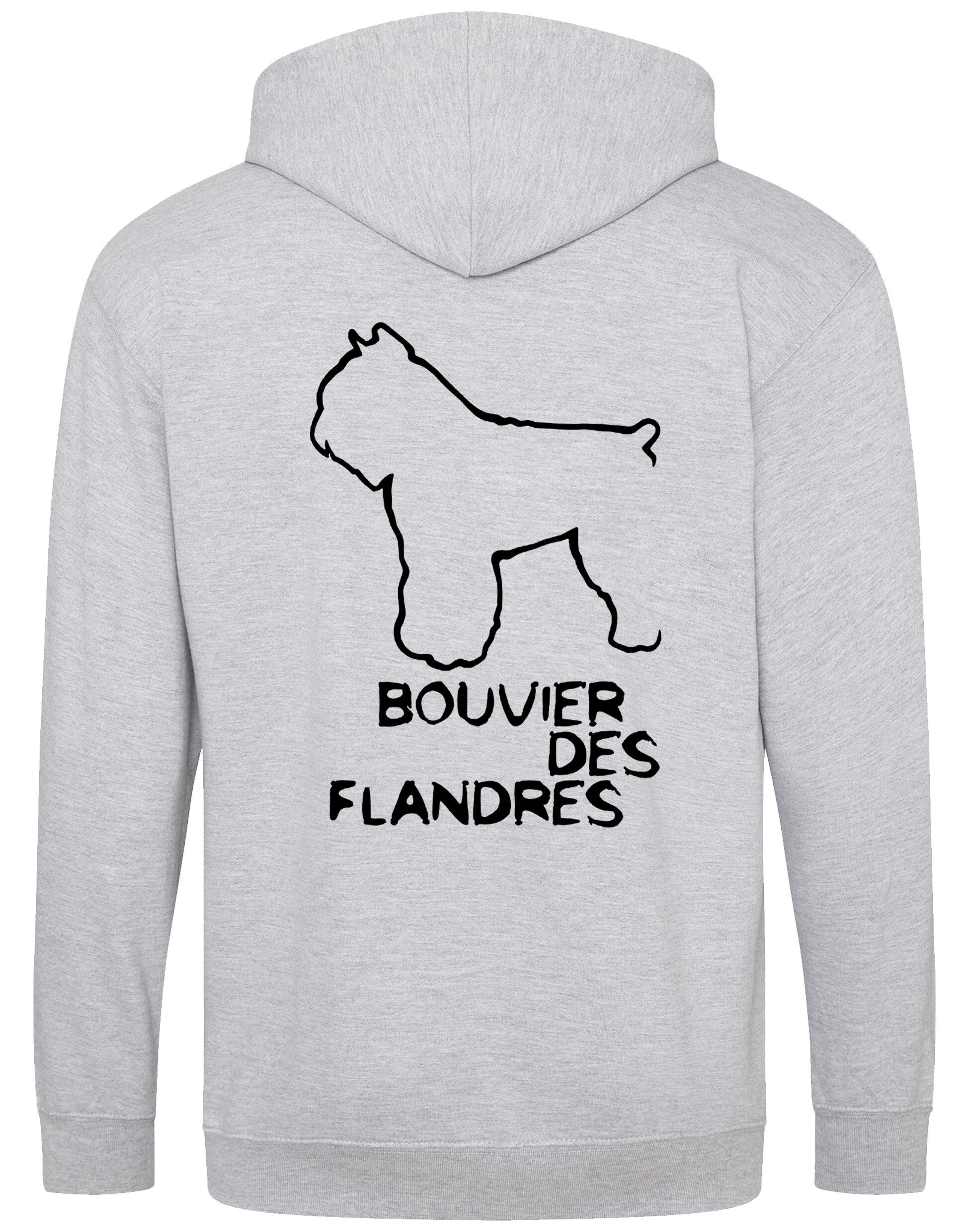 Bouvier des Flandres Dog Breed Design Unisex Zipped Hoodie – Style and Comfort for Dog Lovers