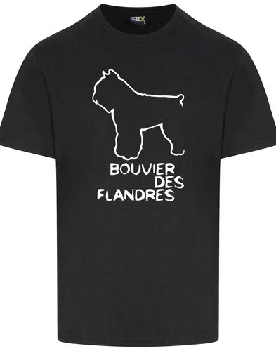 Unisex Roundneck T-shirt with Bouvier des Flandres Dog Breed Design – Style for Every Bouvier des Flandres Fan