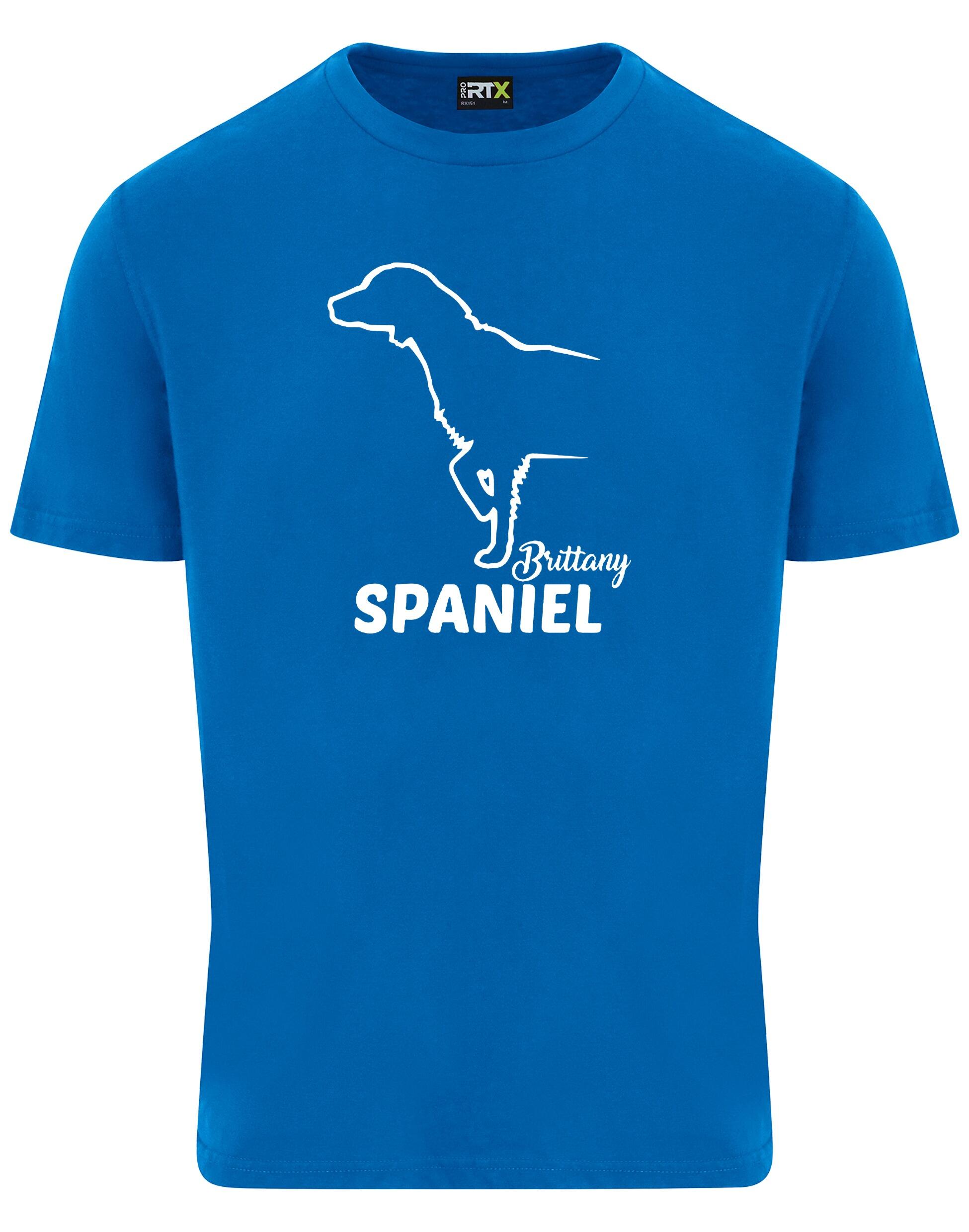 Unisex Roundneck T-shirt with Brittany Spaniel Dog Breed Design – Style for Every Brittany Spaniel Fan