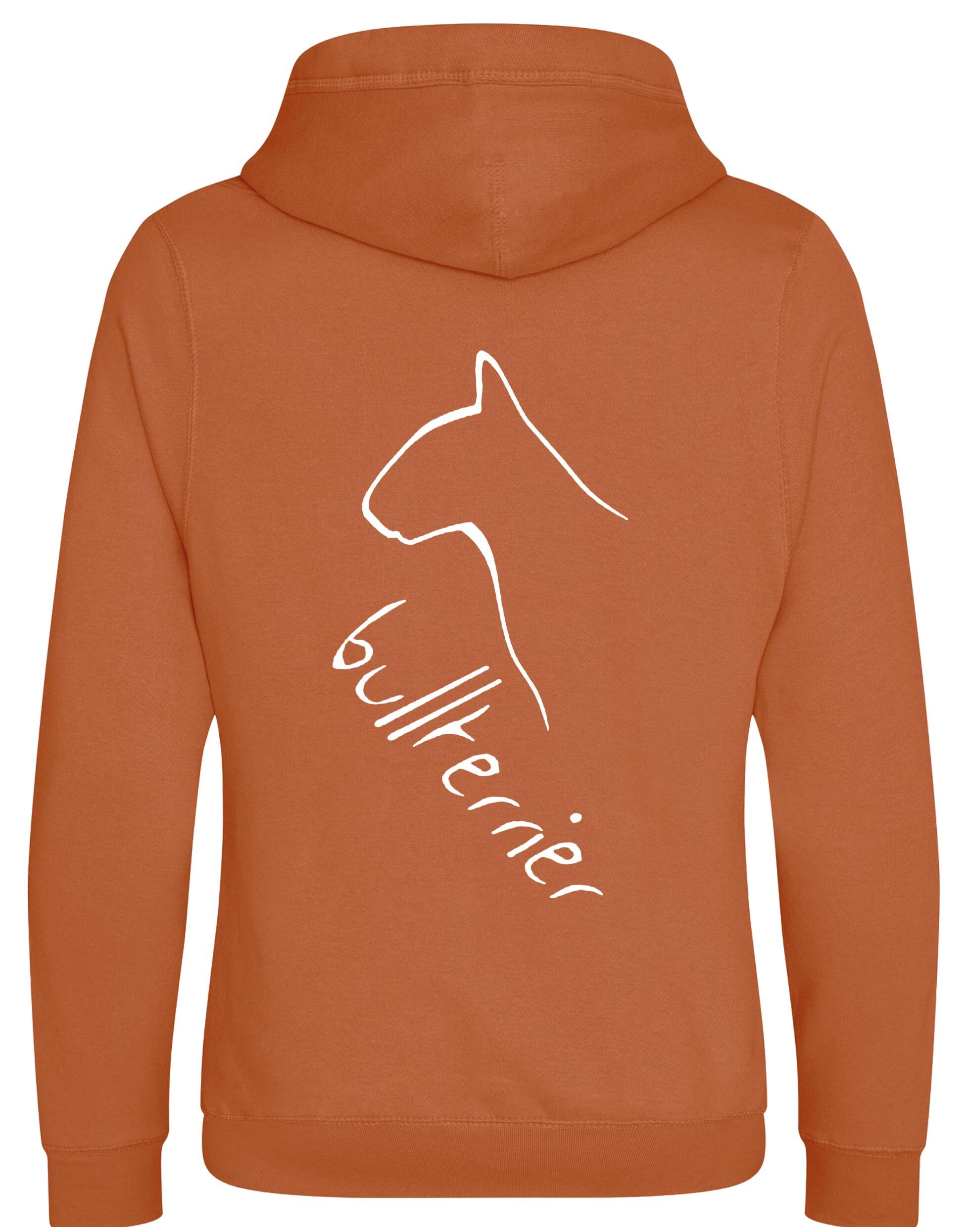 Unisex Crossneck Pullover Hoodie with Bullterrier Dog Breed Design – A Must-Have for Bullterrier Fans