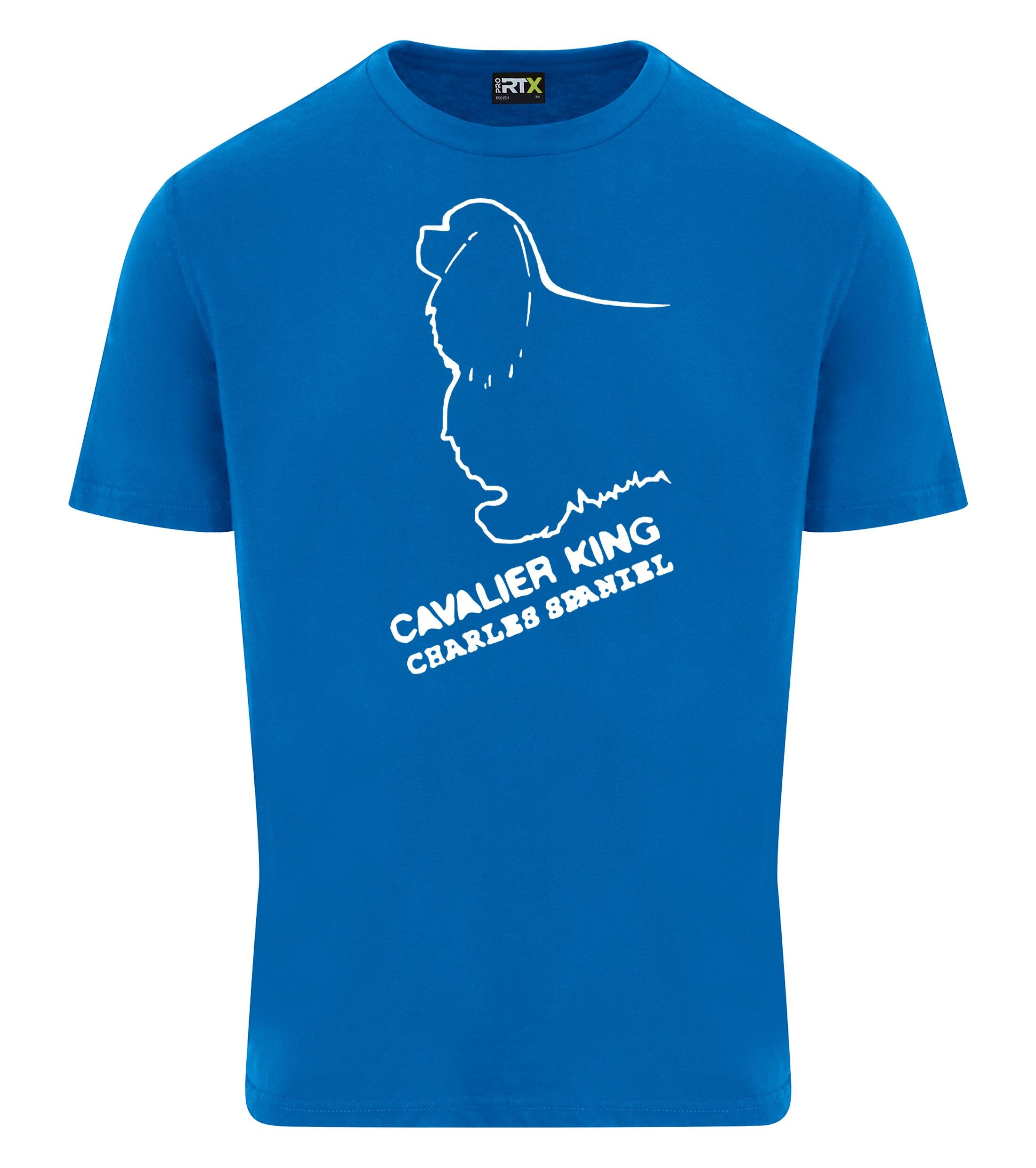 Unisex Roundneck T-shirt with Cavalier King Charles Spaniel Dog Breed Design – Style for Every Cavalier Fan