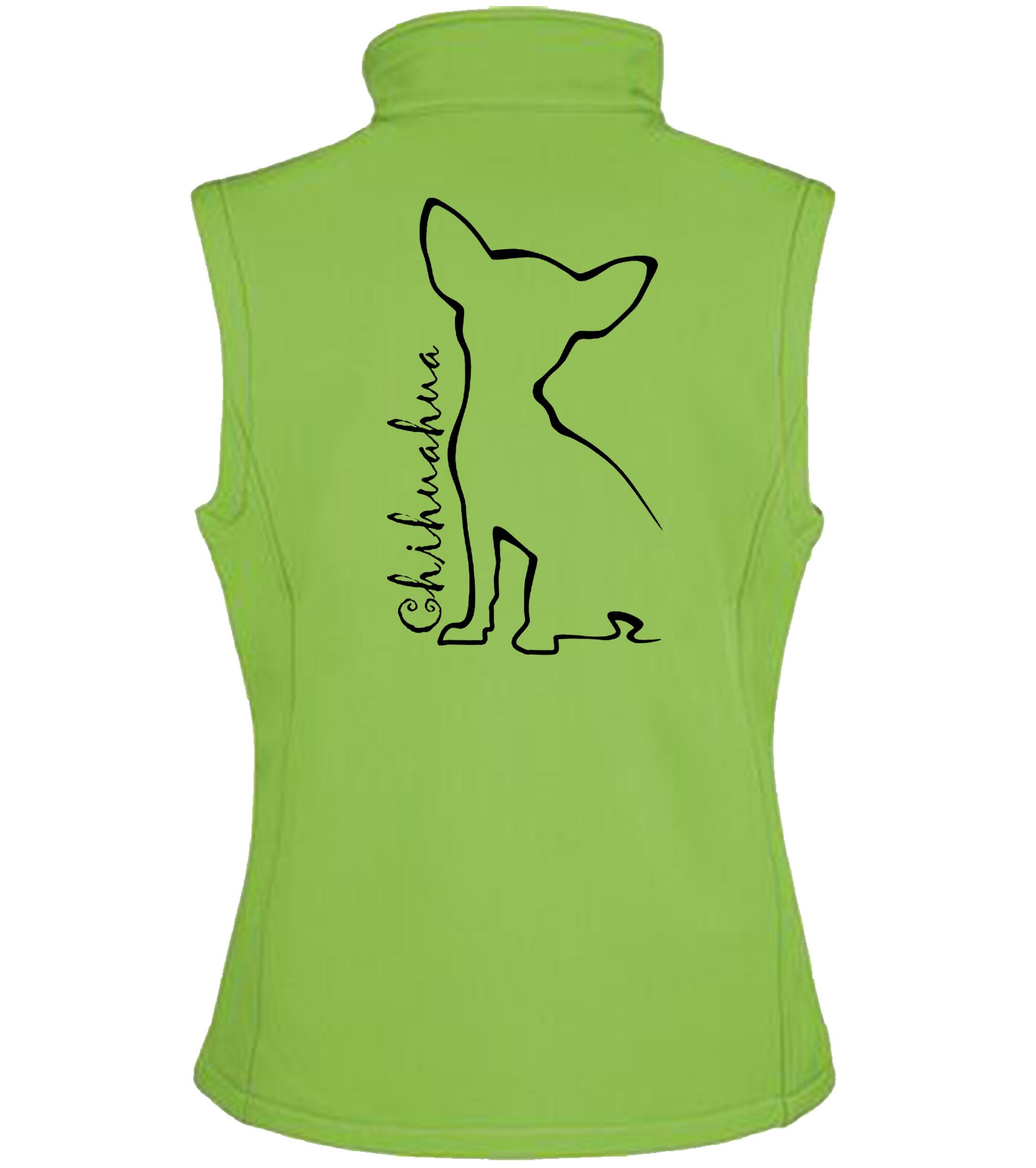 Chihuahua Dog Breed Design Women’s Softshell Gilet – Where Style Meets Functionality