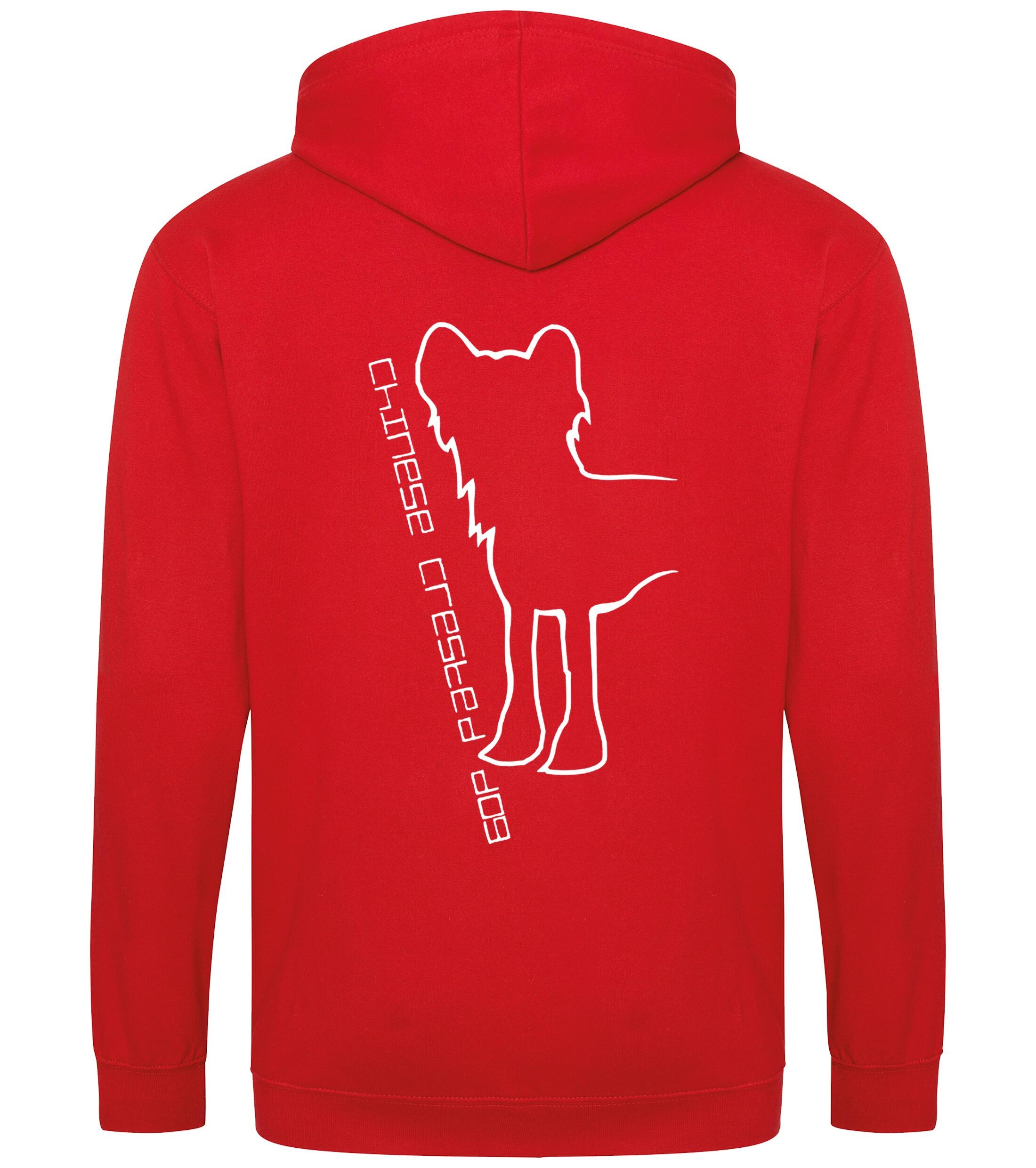 Chinese Crested Dog Breed Design Zipped Hoodie – Warmth, Style, and Breed Pride