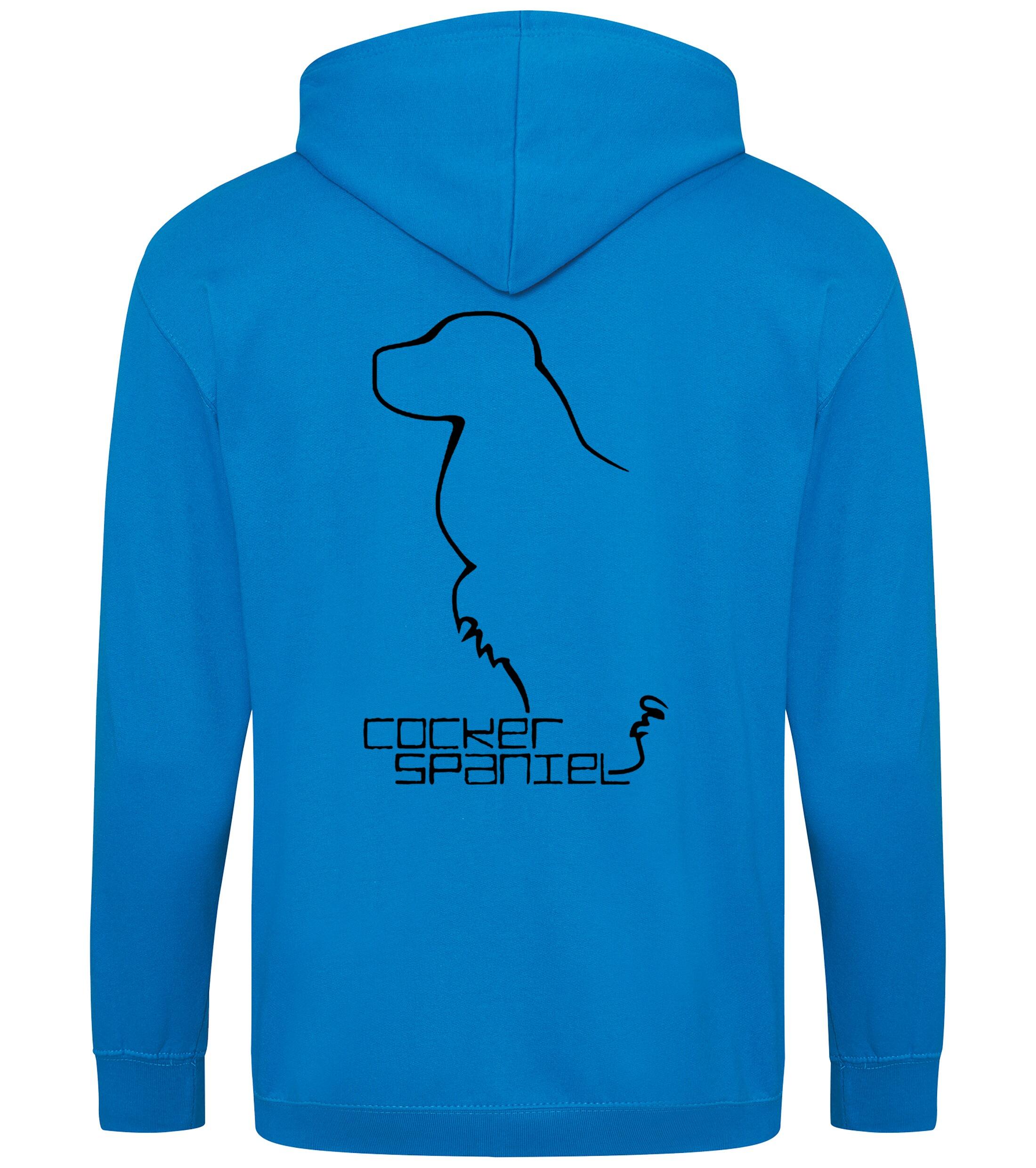 Cocker Spaniel Dog Breed Design Zipped Hoodie – Comfort, Style, and Cocker Spaniel Pride