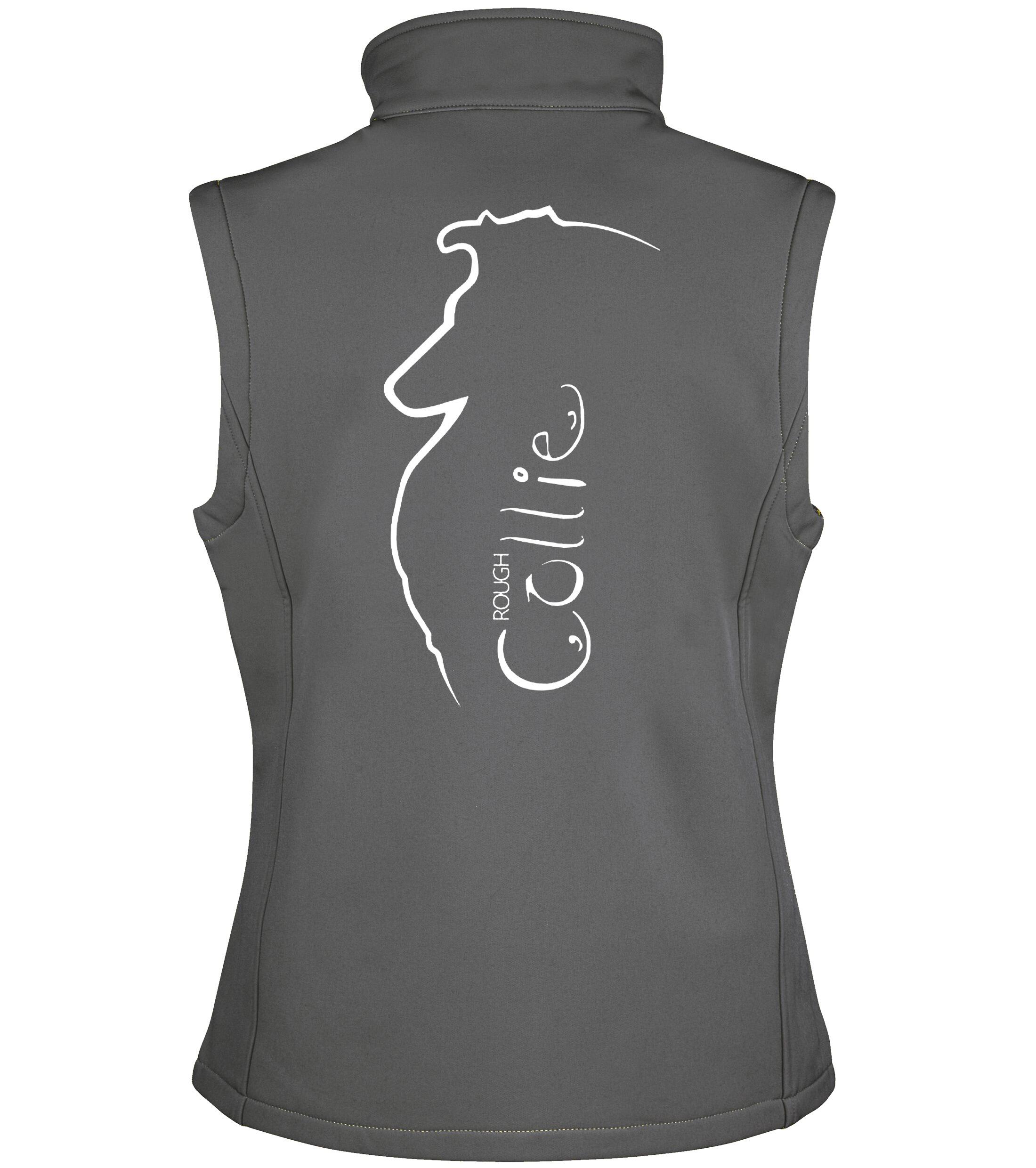Collie (Rough) Dog Breed Design Unisex Softshell Gilet – Style for Rough Collie Enthusiasts