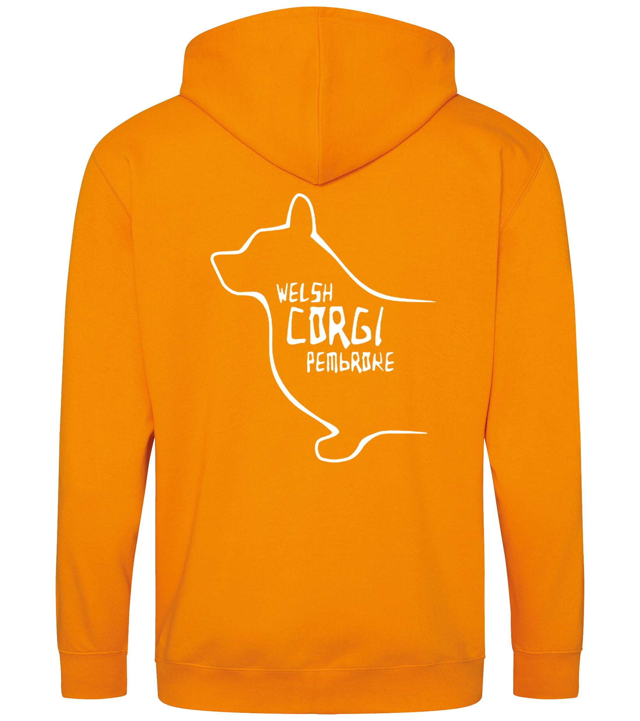 Corgi Pembroke (Welsh) Dog Breed Design Zipped Hoodie – Comfort, Style, and Corgi Pride