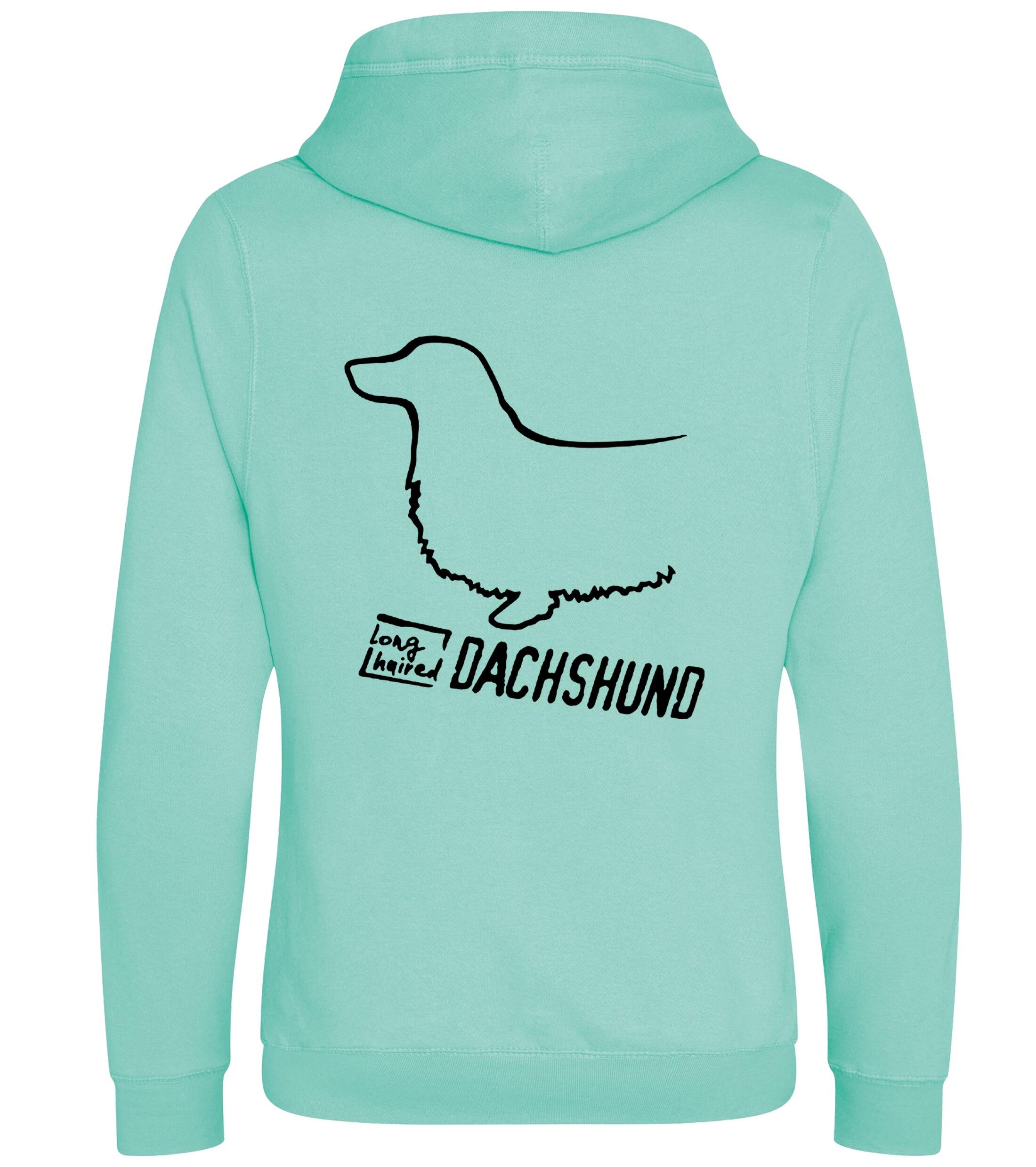 Dachshund (Longhaired) Dog Breed Design Unisex Crossneck Pullover Hoodie Showcase Your Passion for Dachshunds (Longhaired)