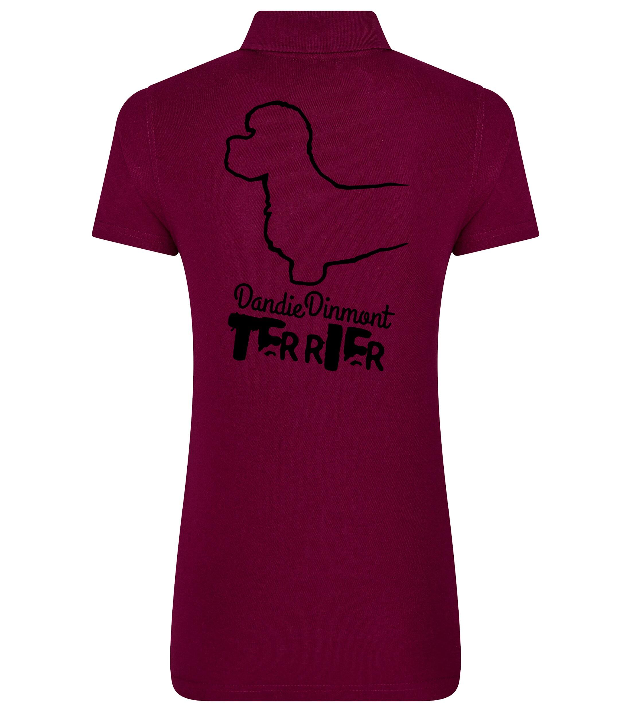 Dandie Dinmont Terrier Women’s Cotton Polo – Elegance for Dandie Dinmont Enthusiasts
