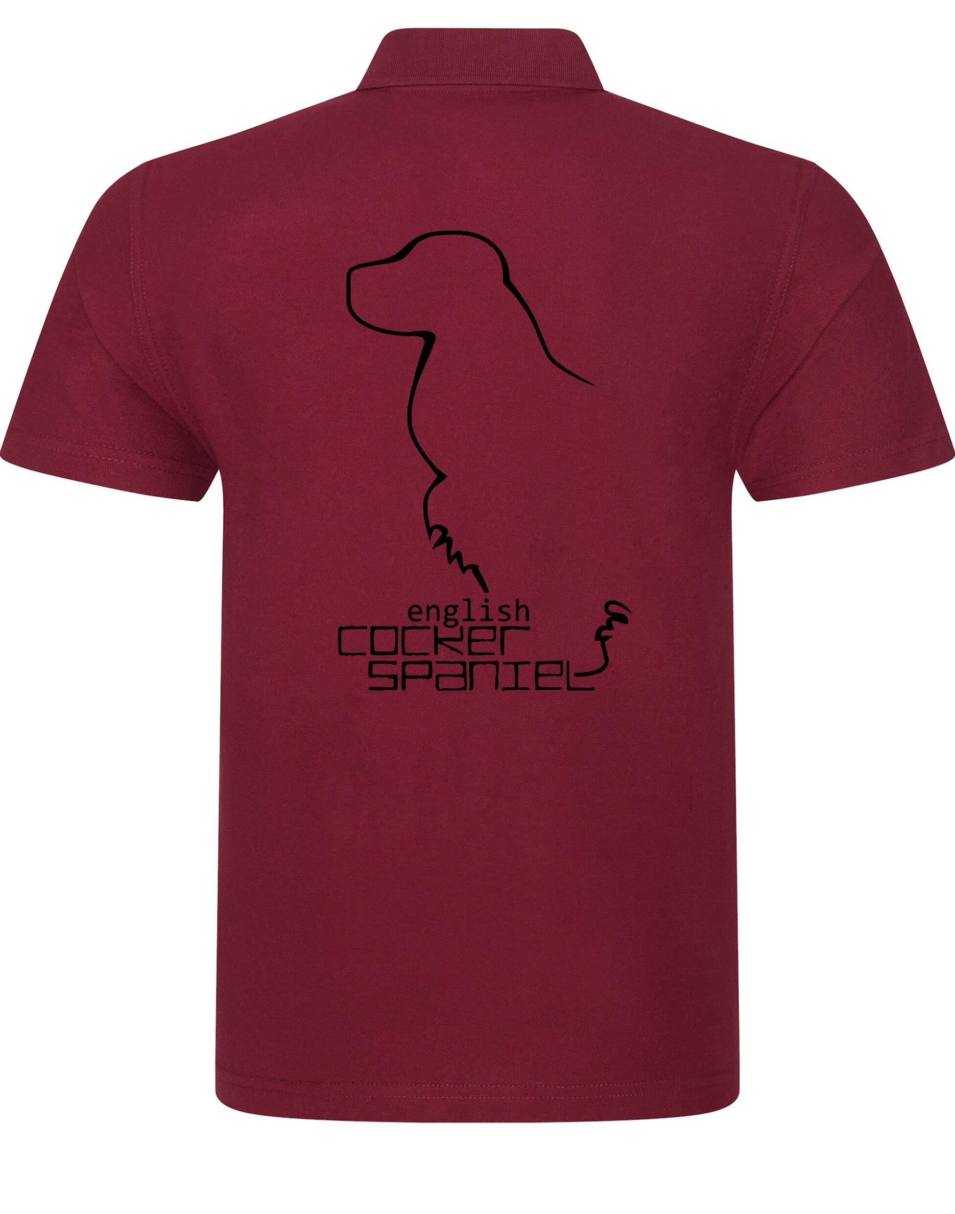 Unisex Cotton Polo with English Cocker Spaniel Design – Comfort & Style for Every Spaniel Enthusiast