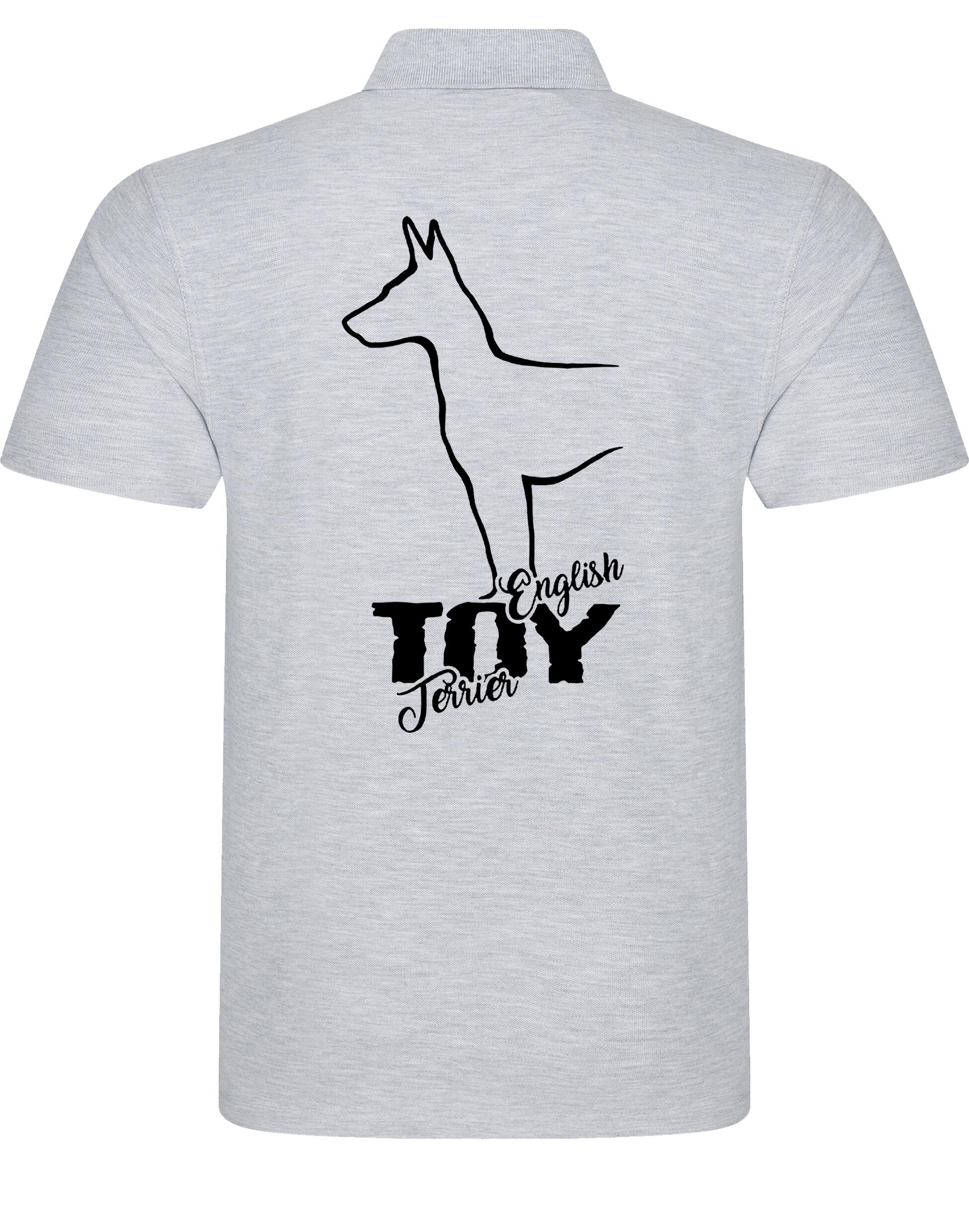 English Toy Terrier Unisex Cotton Polo – Classic Style for Terrier Enthusiasts