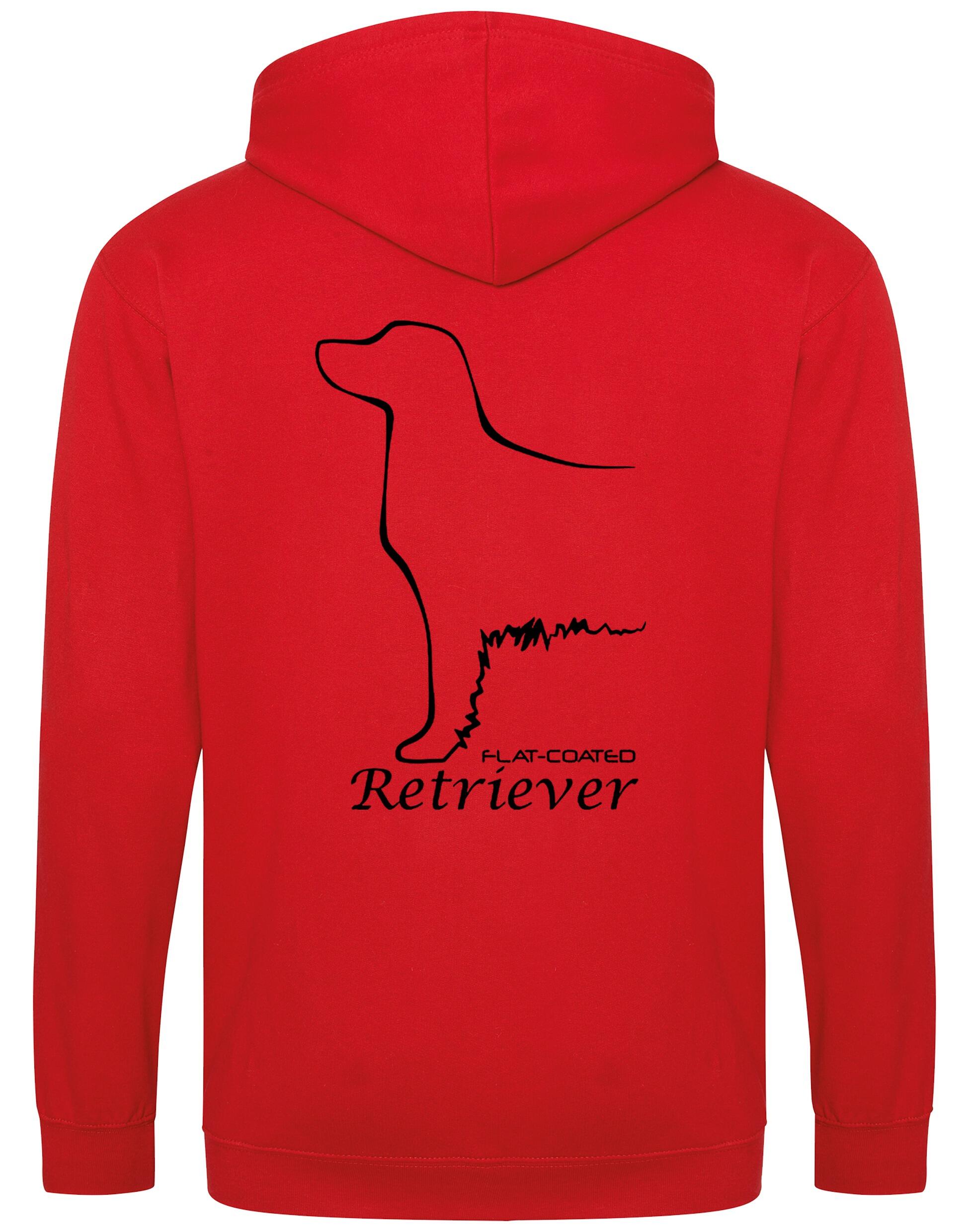 Flat Coated Retriever Dog Breed Zipped Hoodie – Comfort, Style, and Retriever Pride