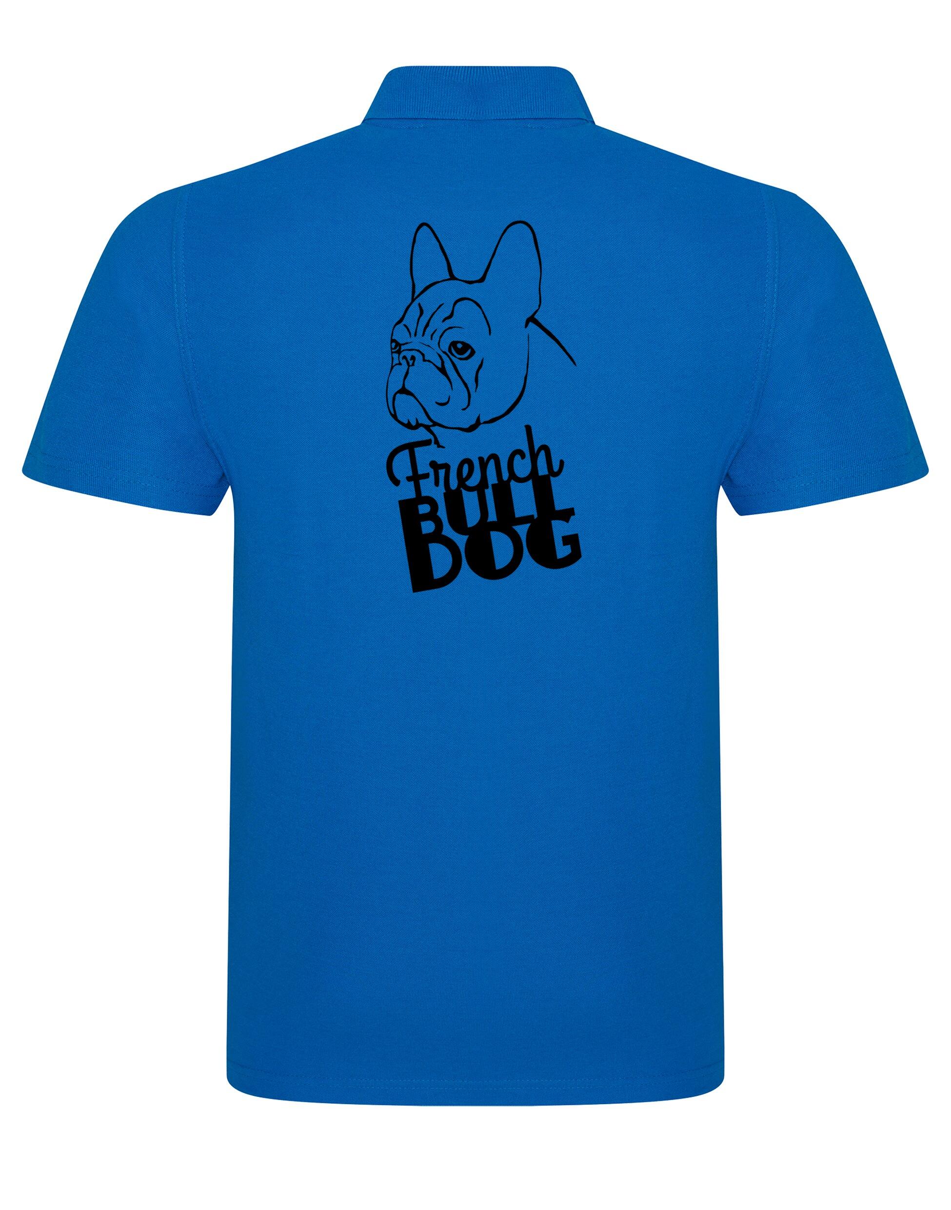 Unisex Cotton Polo with French Bulldog (Head) Design – Style and Comfort for Frenchie Fans