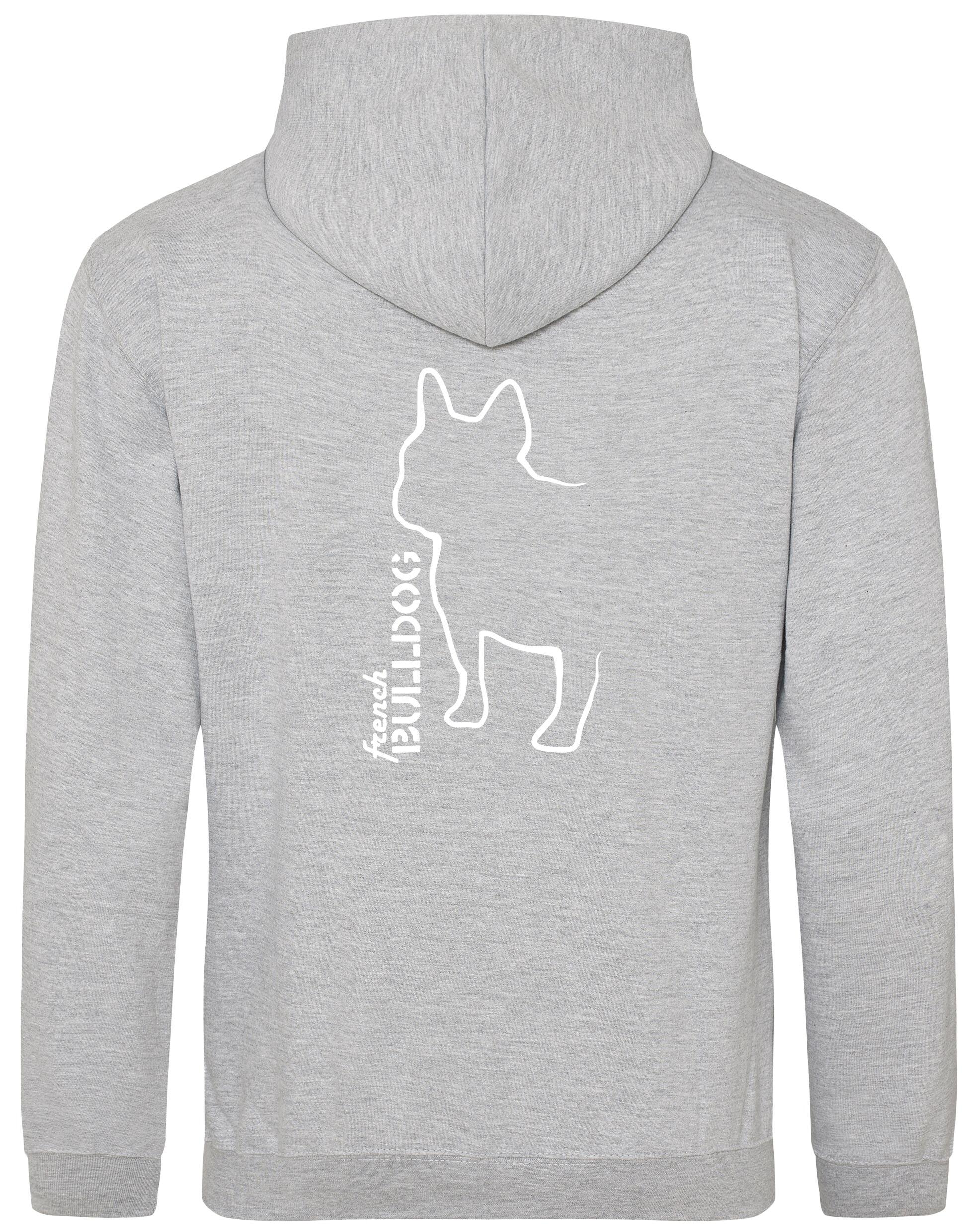 French Bulldog (Outline) Design Pullover Hoodie – Cozy and Stylish for Bulldog Enthusiasts