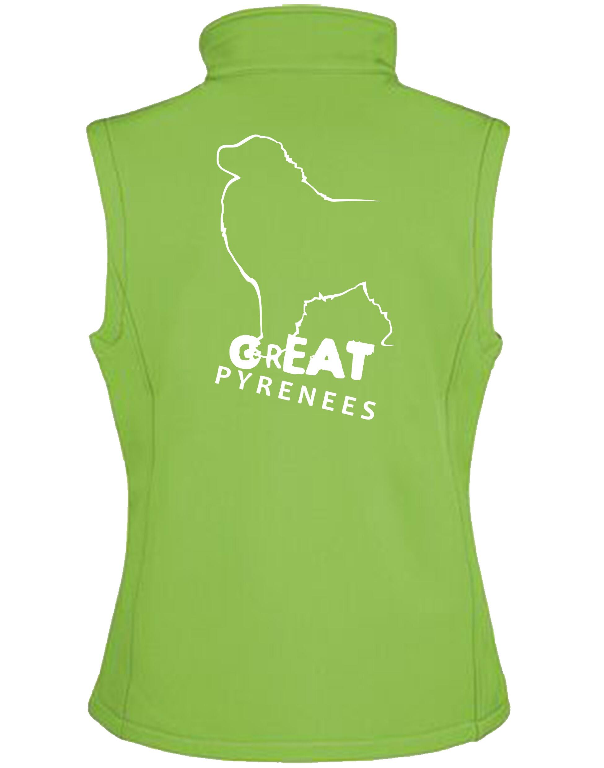 Unisex Softshell Gilet with water-resistant fabric, fleece-lined interior, and exclusive Great Pyrenees design, perfect for layering during outdoor activities and showcasing breed pride.Unisex Softshell Gilet with water-resistant fabric, fleece-lined interior, and exclusive Great Pyrenees design, perfect for layering during outdoor activities and showcasing breed pride.