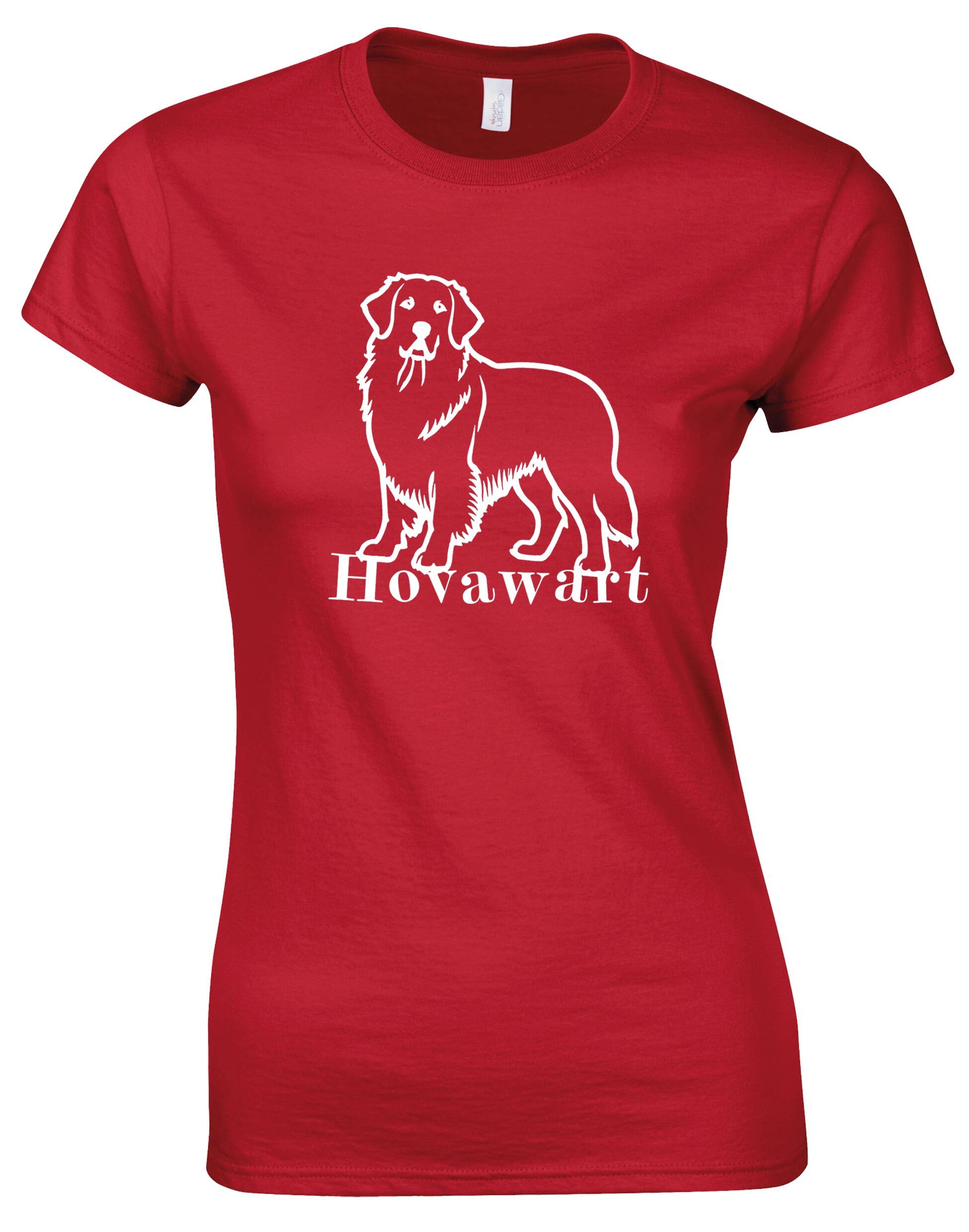 Hovawart Female Roundneck T-shirt – Soft cotton fabric with exclusive breed graphic, perfect for Hovawart enthusiasts.