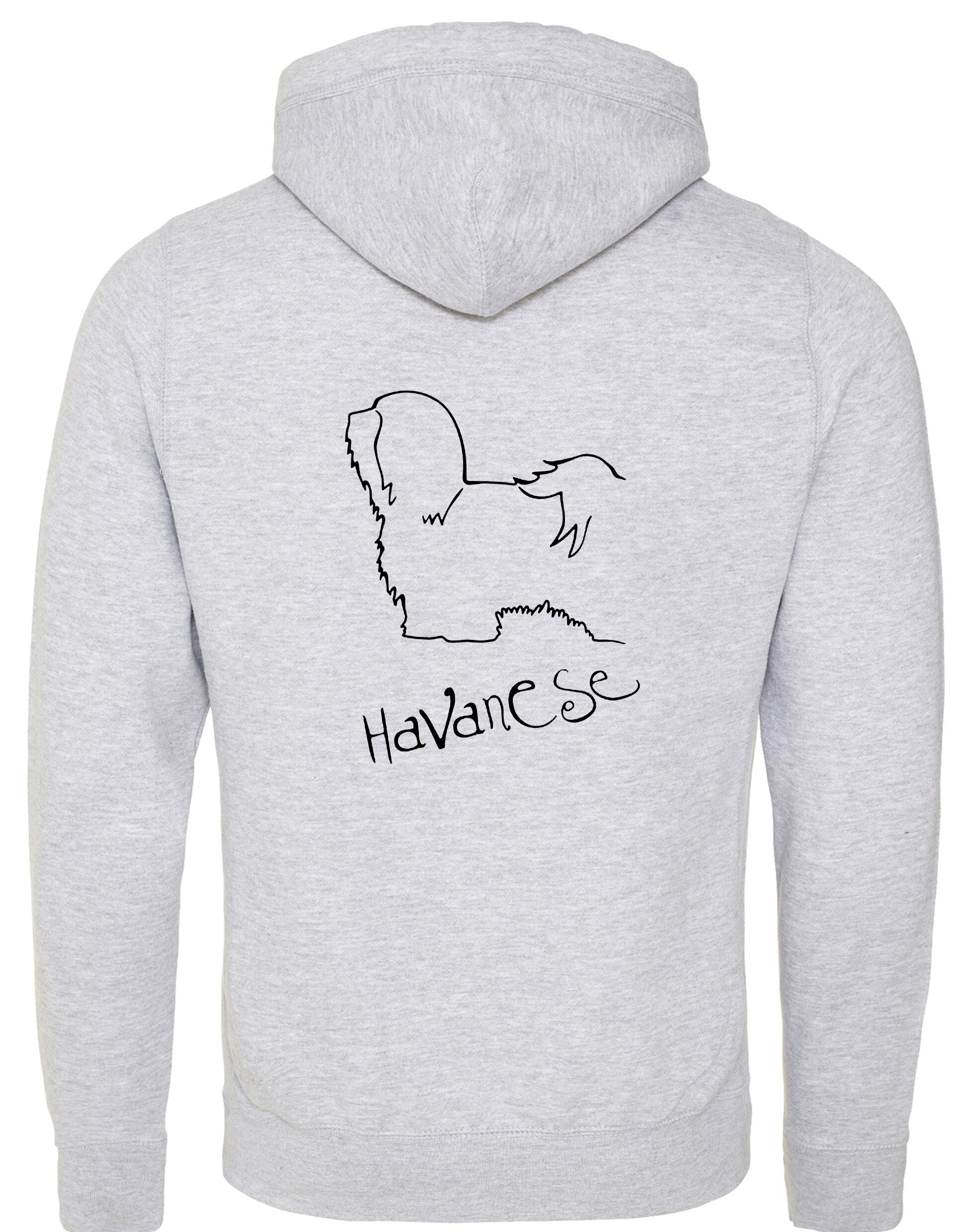 Havanese Crossneck Pullover Hoodie – Cozy and stylish unisex hoodie featuring a detailed Havanese graphic.