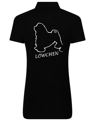 Lowchen Women's Cotton Polo with exclusive breed design and feminine fit.