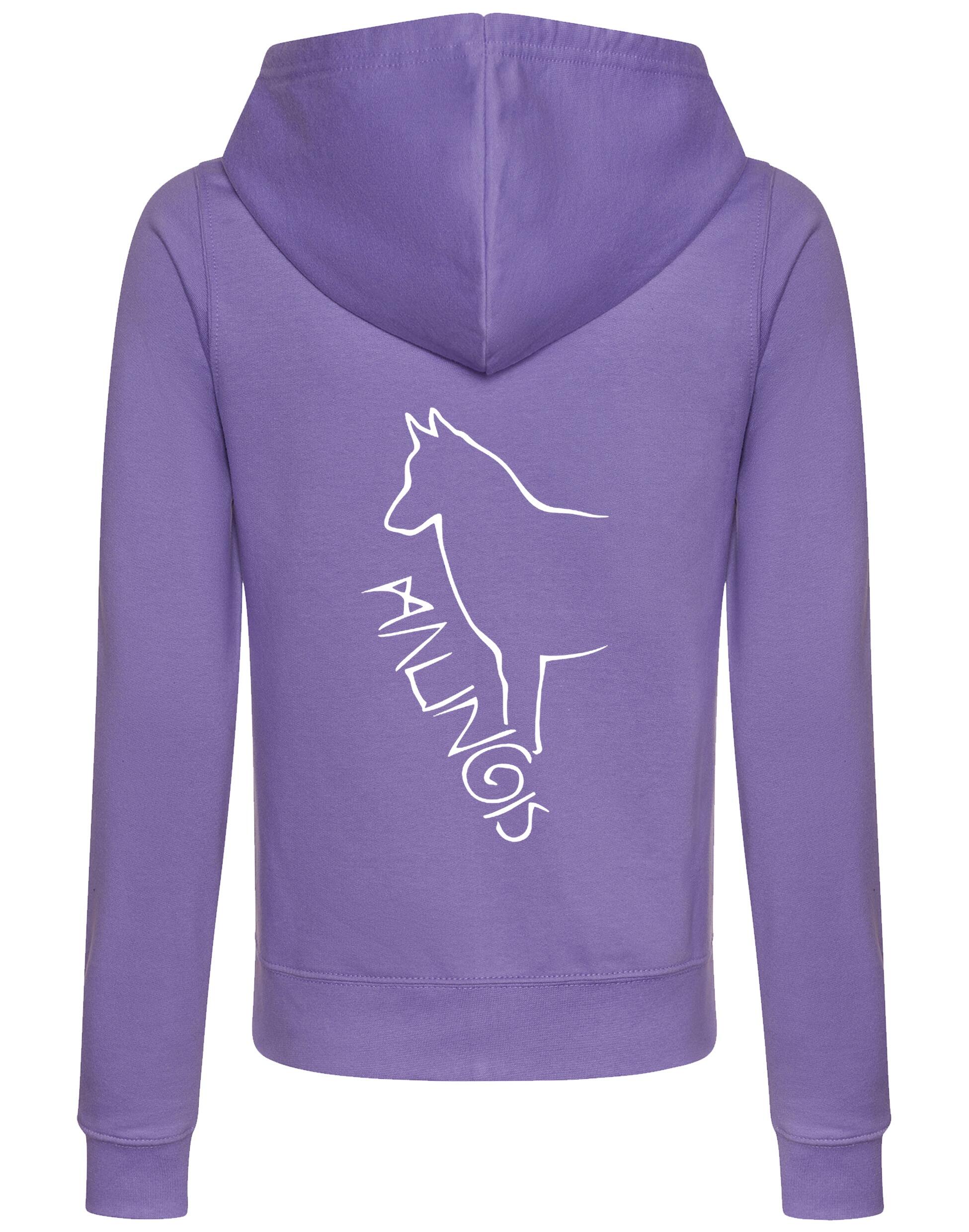 Malinois Women’s Zipped Hoodie featuring exclusive breed artwork and a cosy fit.