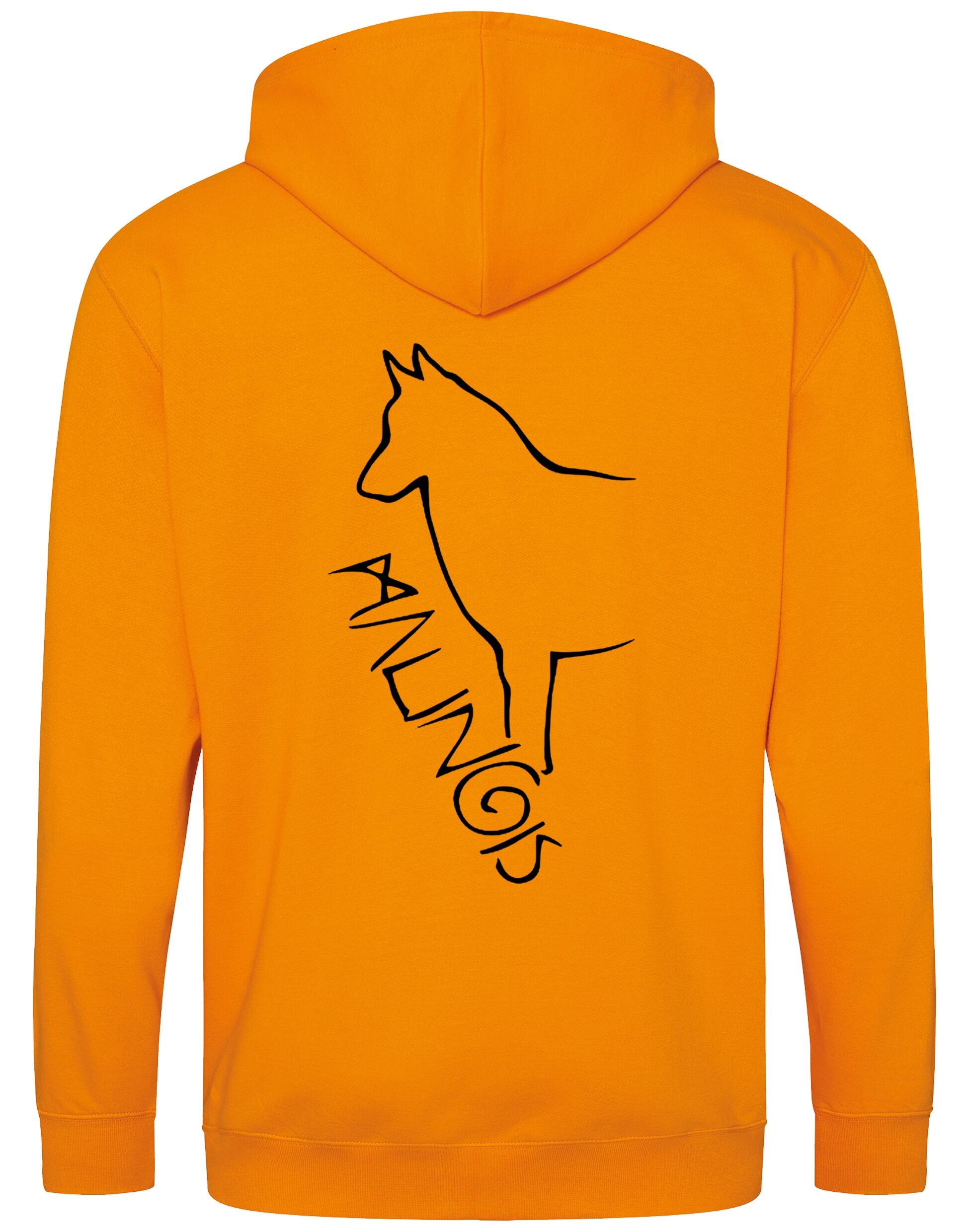 Malinois Zipped Hoodie with exclusive breed artwork and a personalised touch.
