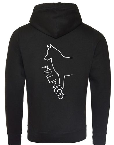 Malinois Unisex Crossneck Pullover Hoodie featuring exclusive breed artwork and modern design.