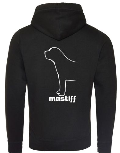 Mastiff Crossneck Pullover Hoodie featuring exclusive breed artwork and a modern, cosy design for dog lovers.