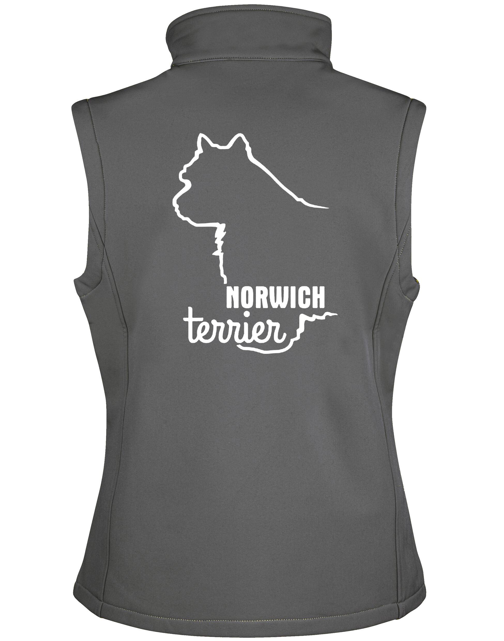Norwich Terrier Unisex Softshell Jacket featuring exclusive breed artwork, water-resistant fabric, a fleece-lined interior, and a comfortable unisex fit. Ideal for outdoor adventures, dog shows, and everyday wear for Norwich Terrier lovers.