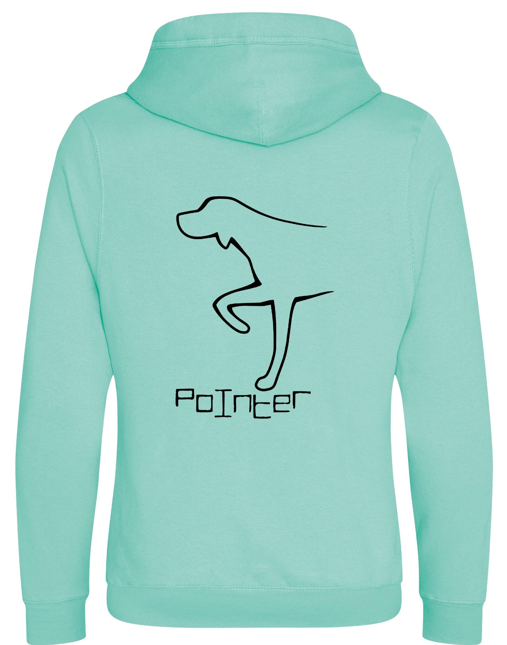 Pointer Crossneck Pullover Hoodie with a stylish Pointer design, featuring a warm brushed fleece lining and spacious kangaroo pocket.