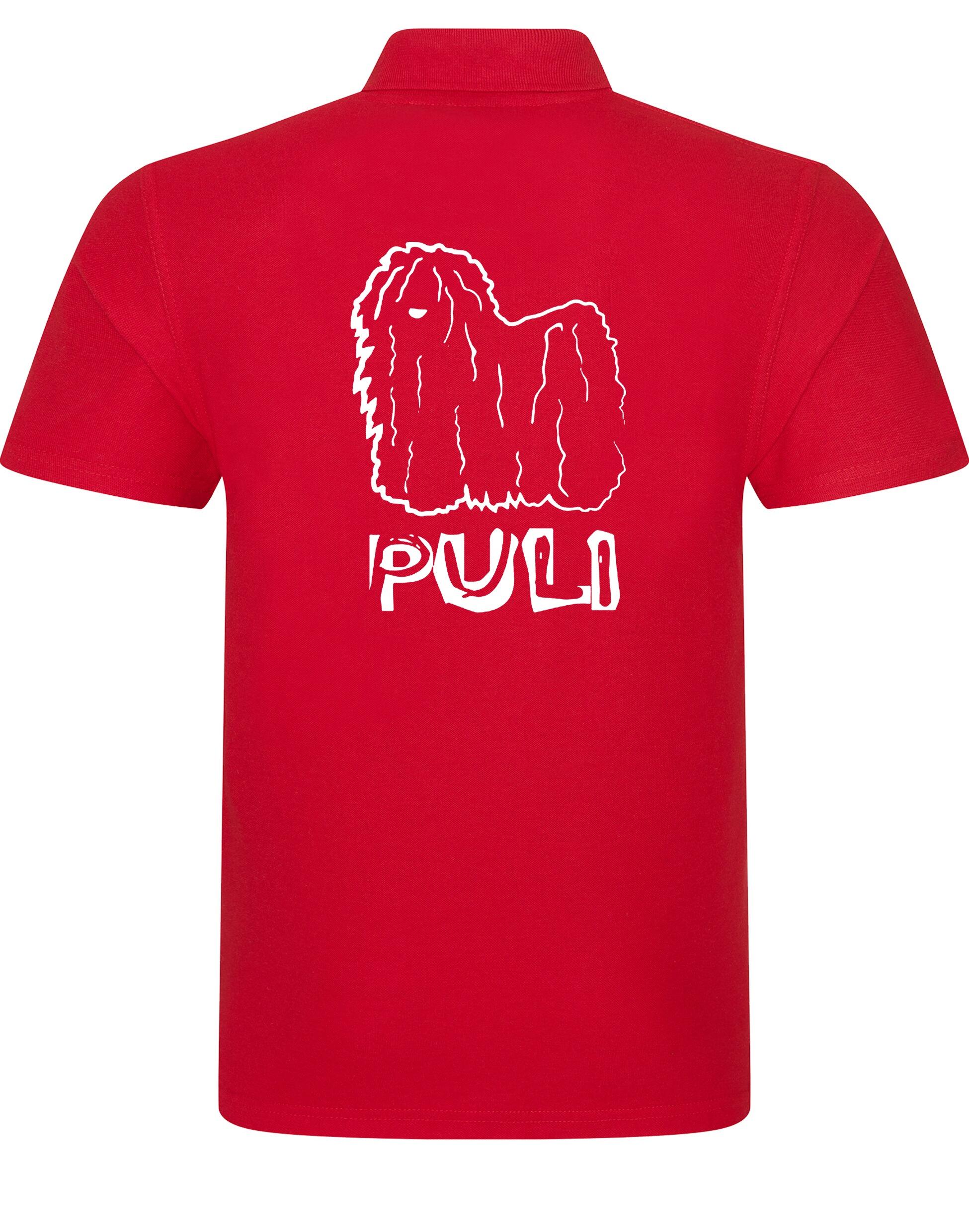 Unisex Hungarian Puli Cotton Polo featuring exclusive breed artwork, crafted from premium breathable cotton for all-day comfort and a relaxed, stylish fit, perfect for Hungarian Puli enthusiasts.