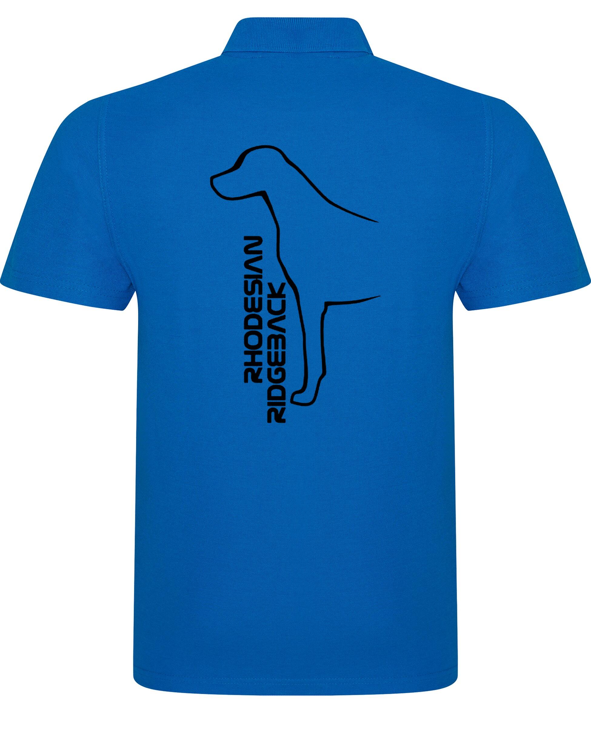 Rhodesian Ridgeback Unisex Cotton Polo featuring exclusive breed artwork, soft breathable cotton fabric, relaxed unisex fit, and classic polo collar for comfort, versatility, and style.