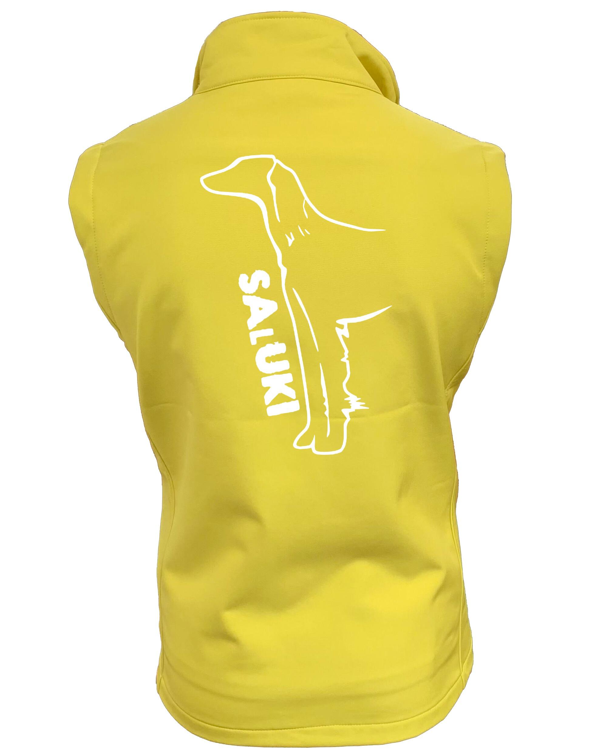 Saluki Women’s Softshell Jacket featuring exclusive breed artwork, water-resistant fabric, soft fleece lining, flattering feminine fit, and polished style for Saluki enthusiasts.