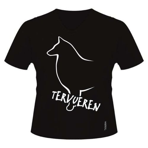 Tervueren Dog Breed T-Shirts Women's V Neck Premium Cotton