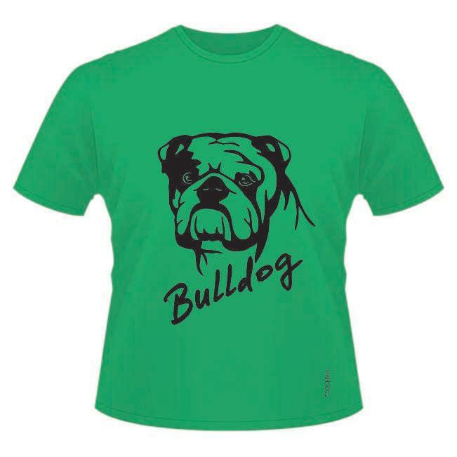 Bulldog (Head) T-Shirts Roundneck Heavy Cotton
