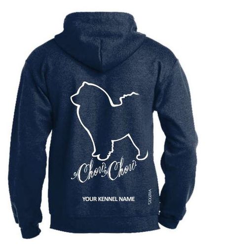 Chow Chow Dog Breed Hoodies Full Zipped Women's & Men's Sizes Exclusive Dogeria Design