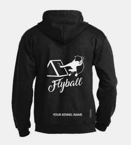 Flyball Sport Design Hoodies Full Zipped Women's & Men's Styles Exclusive Dogeria Design