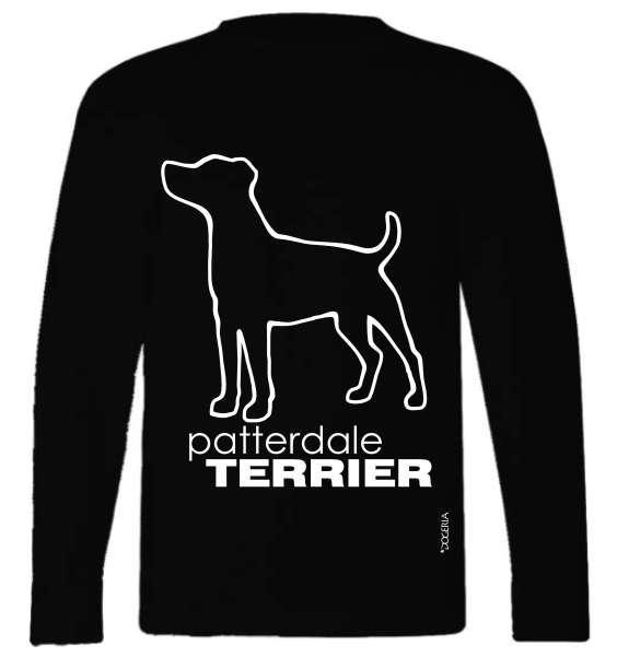 Patterdale Terrier T-Shirts Adult Long-Sleeved Premium Cotton
