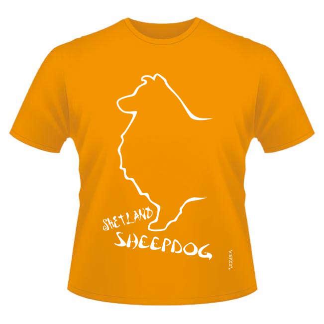 Shetland Sheepdog T-Shirt Roundneck Heavy Cotton